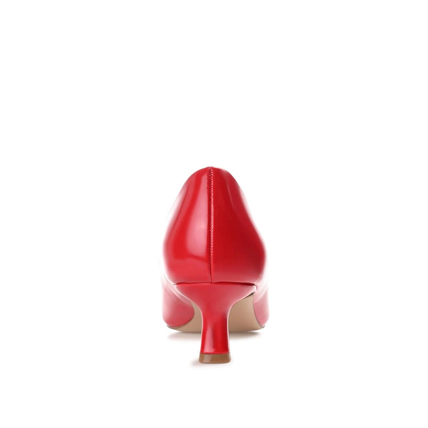CELICA POINTED TOE KITTEN HEELS IN WIDE - Red Patent - Image 7
