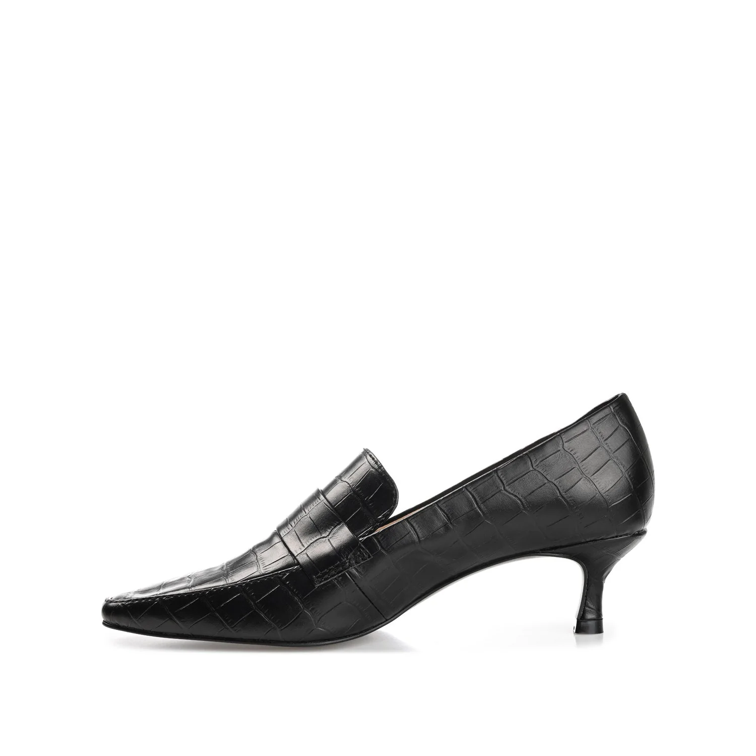 CELINA KITTEN HEEL LOAFERS IN WIDE - Black - Image 3