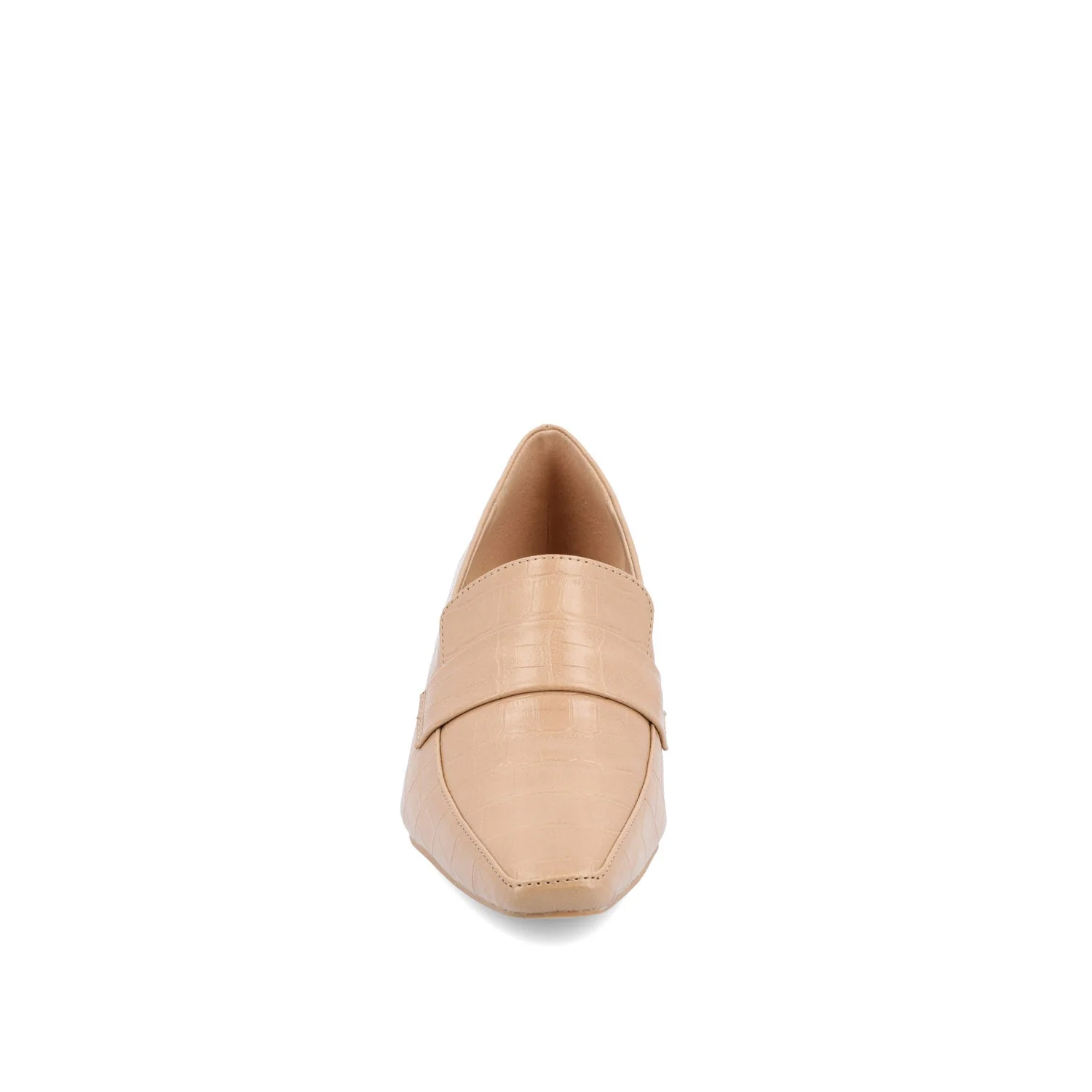 CELINA KITTEN HEEL LOAFERS IN WIDE - Tan - Image 5