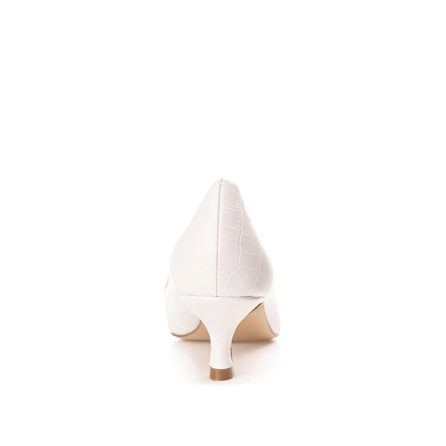 CELINA KITTEN HEEL LOAFERS IN WIDE - White - Image 6