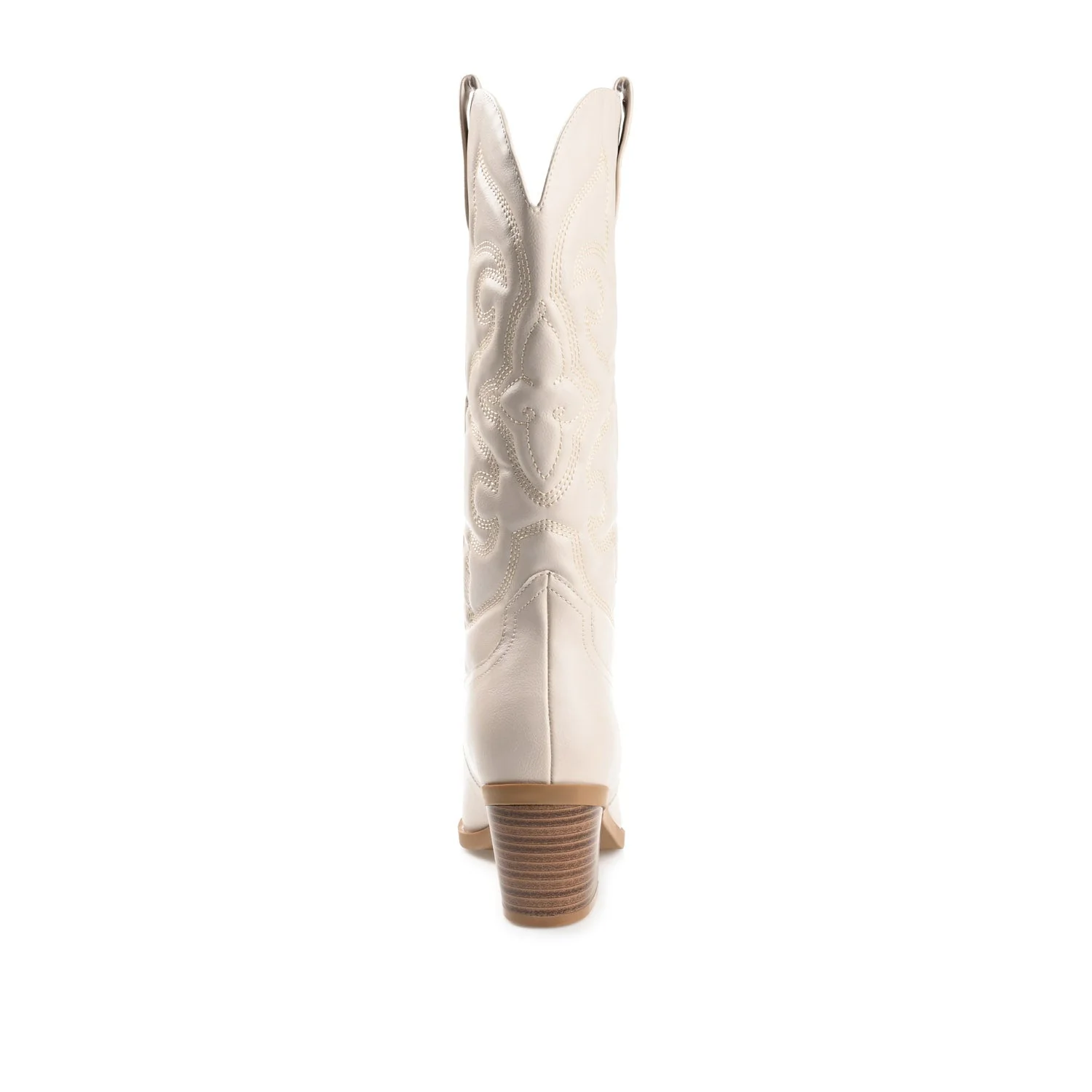 CHANTRY COWGIRL BOOTS IN VEGAN LEATHER - Beige PU - Image 7