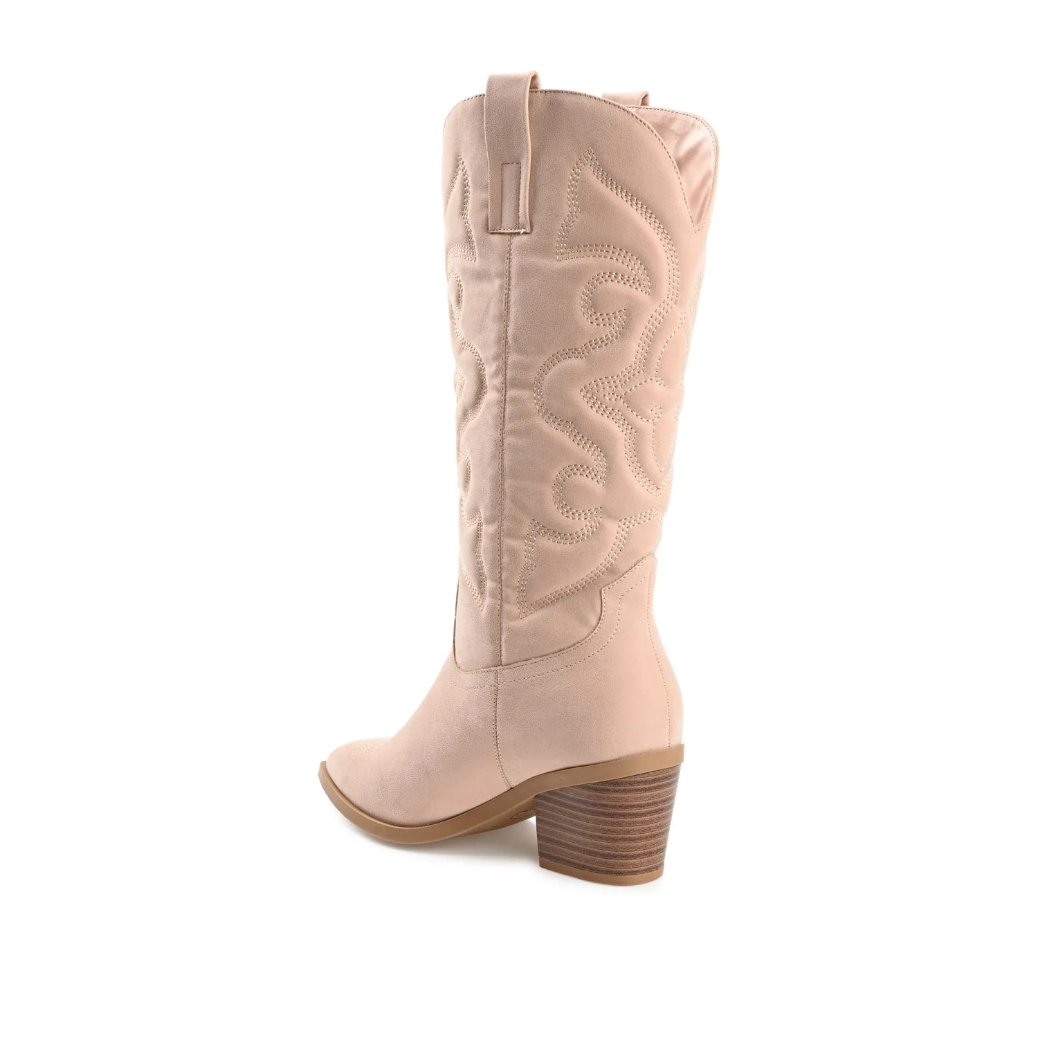 CHANTRY COWGIRL BOOTS IN VEGAN LEATHER - Blush PU - Image 5
