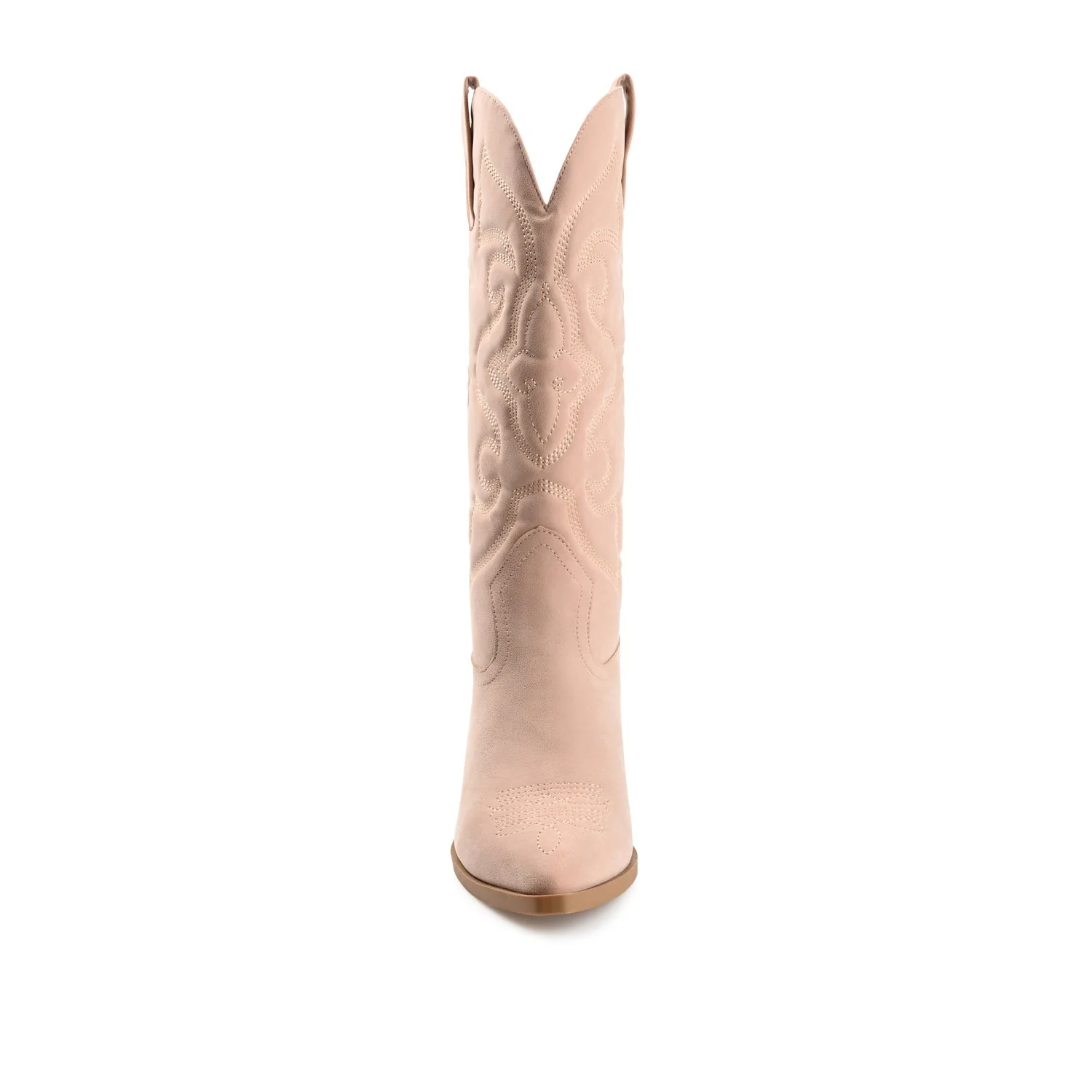 CHANTRY COWGIRL BOOTS IN VEGAN LEATHER - Blush PU - Image 6
