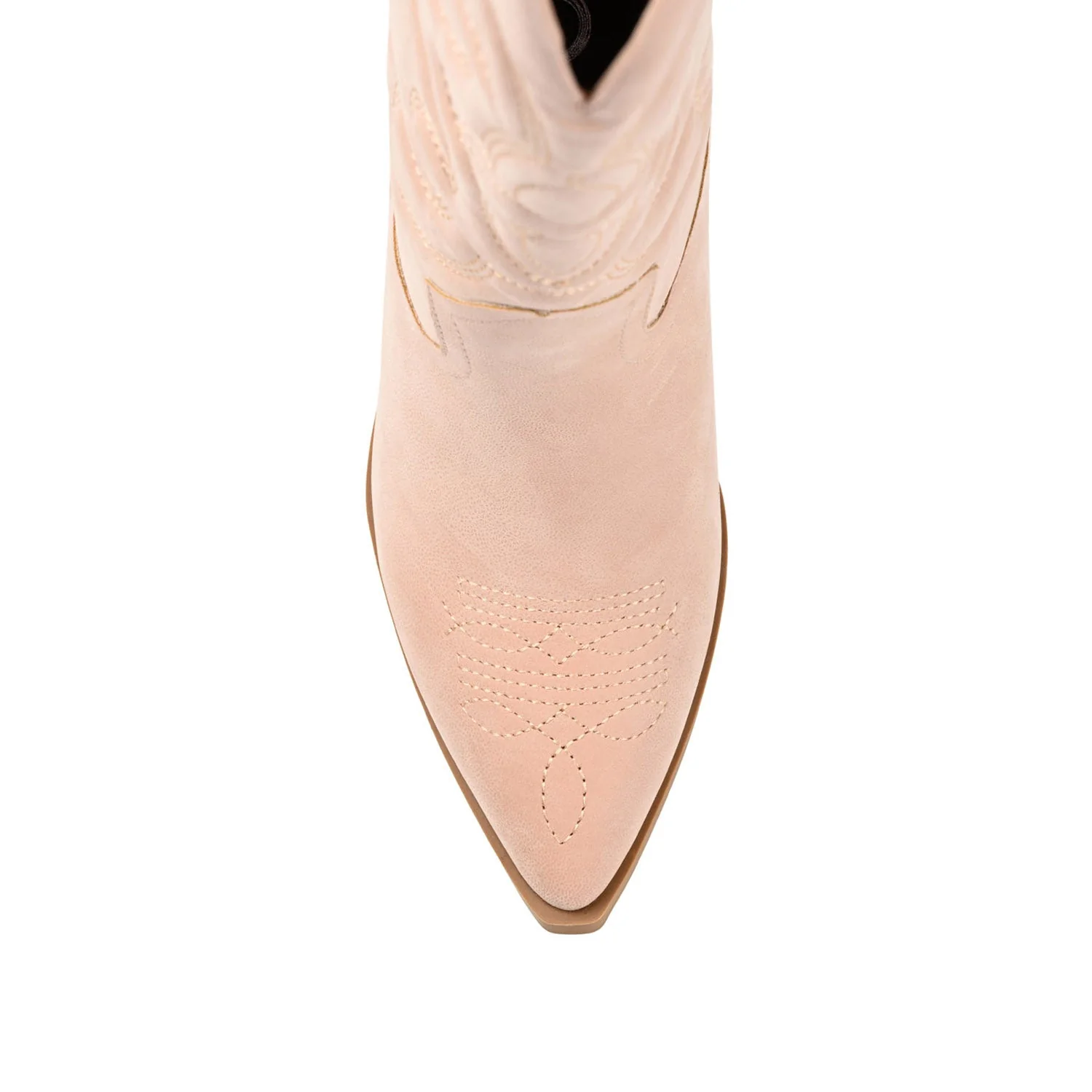 CHANTRY COWGIRL BOOTS IN VEGAN LEATHER - Blush PU - Image 7