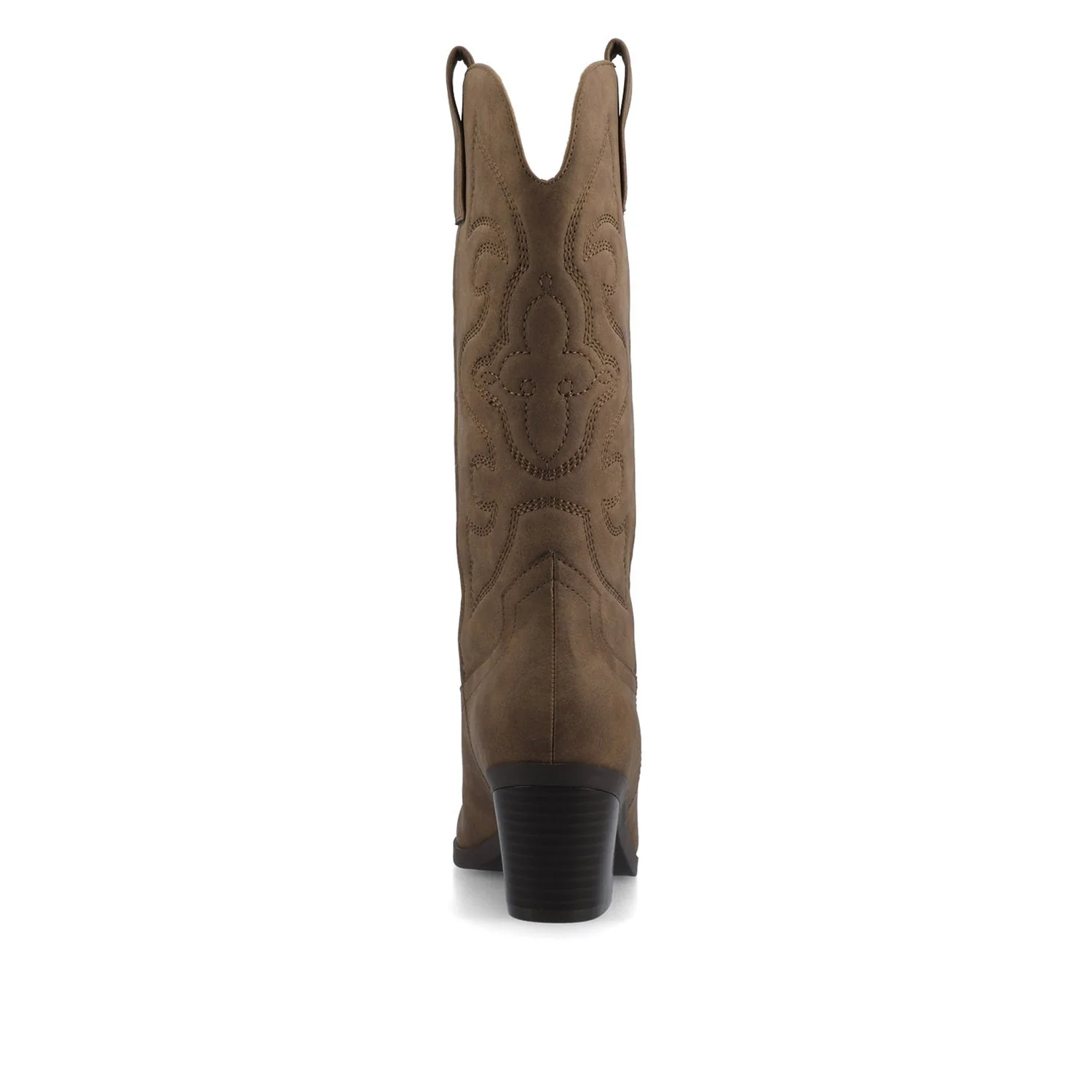 CHANTRY COWGIRL BOOTS IN VEGAN LEATHER - Brown PU - Image 6