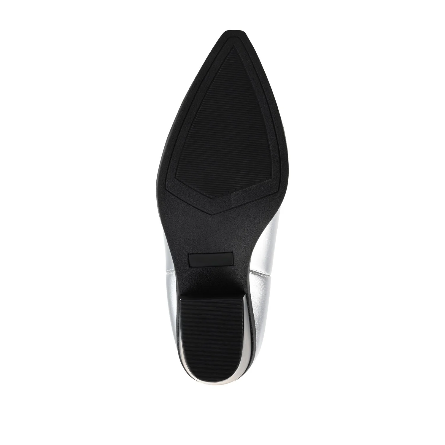CHANTRY COWGIRL BOOTS IN VEGAN LEATHER - Silver PU - Image 8
