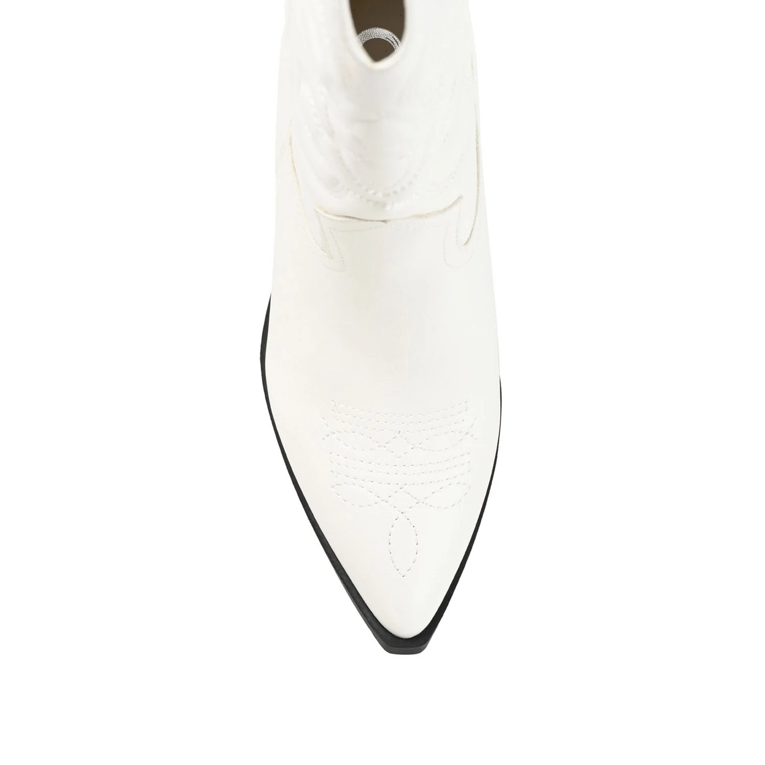 CHANTRY COWGIRL BOOTS IN VEGAN LEATHER - White PU - Image 6
