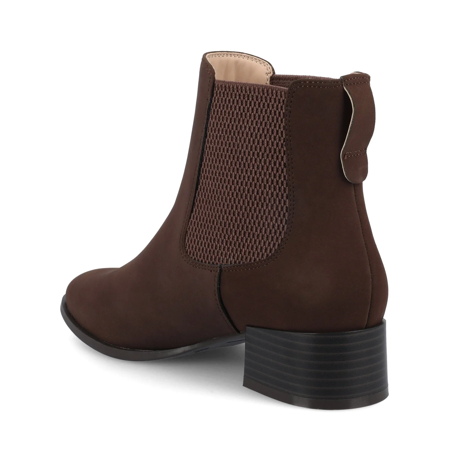 CHAYSE WESTERN PULL ON BOOTIES - Chocolate Nubuck - Image 3