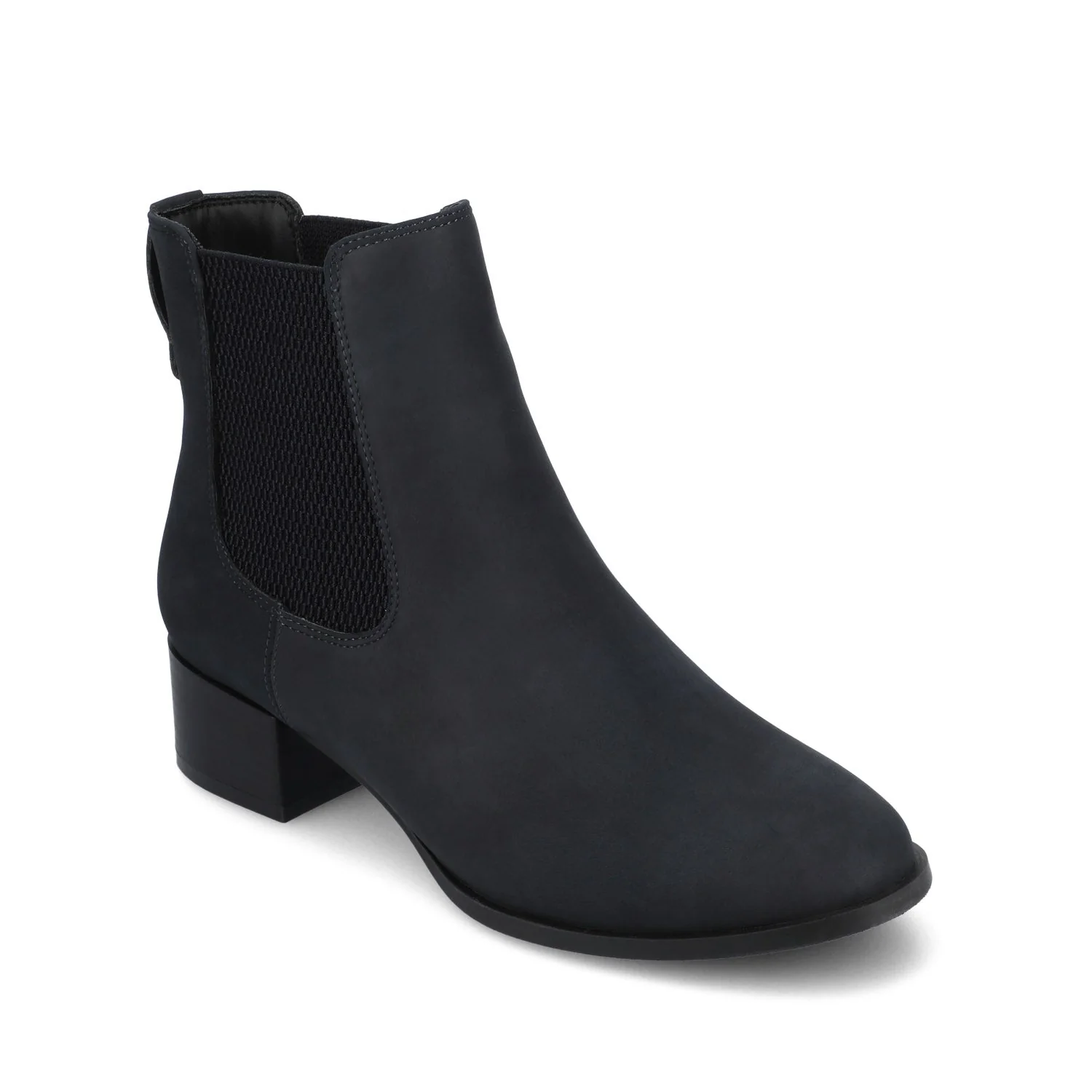CHAYSE WESTERN PULL ON BOOTIES - Navy Nubuck - Image 2