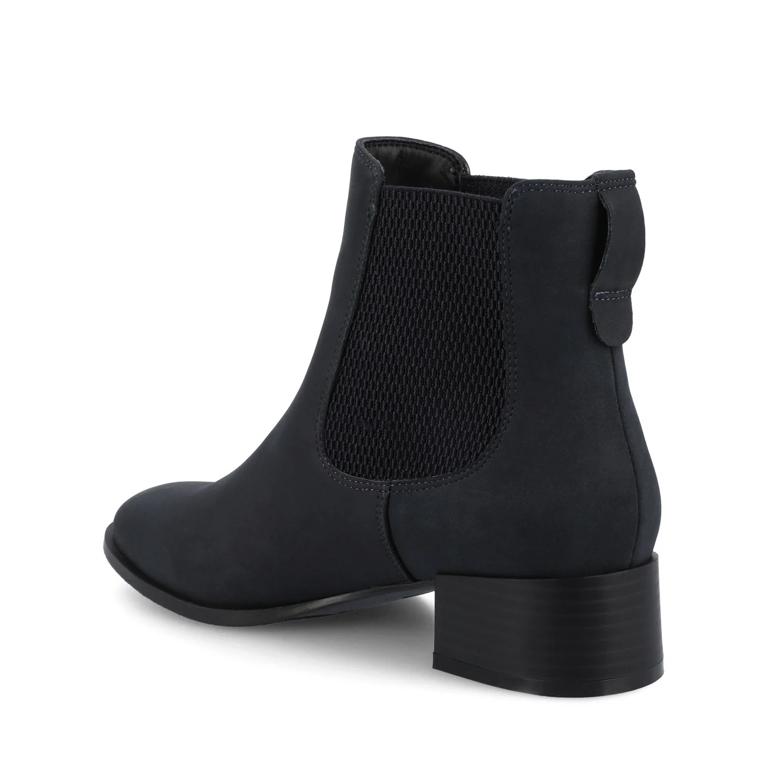 CHAYSE WESTERN PULL ON BOOTIES - Navy Nubuck - Image 3
