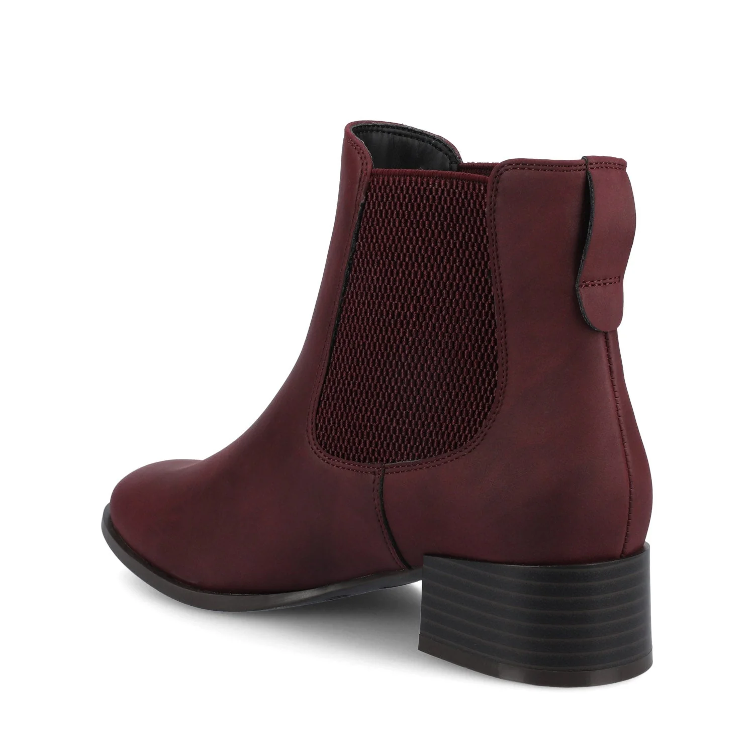 CHAYSE WESTERN PULL ON BOOTIES - Oxblood Nubuck - Image 3
