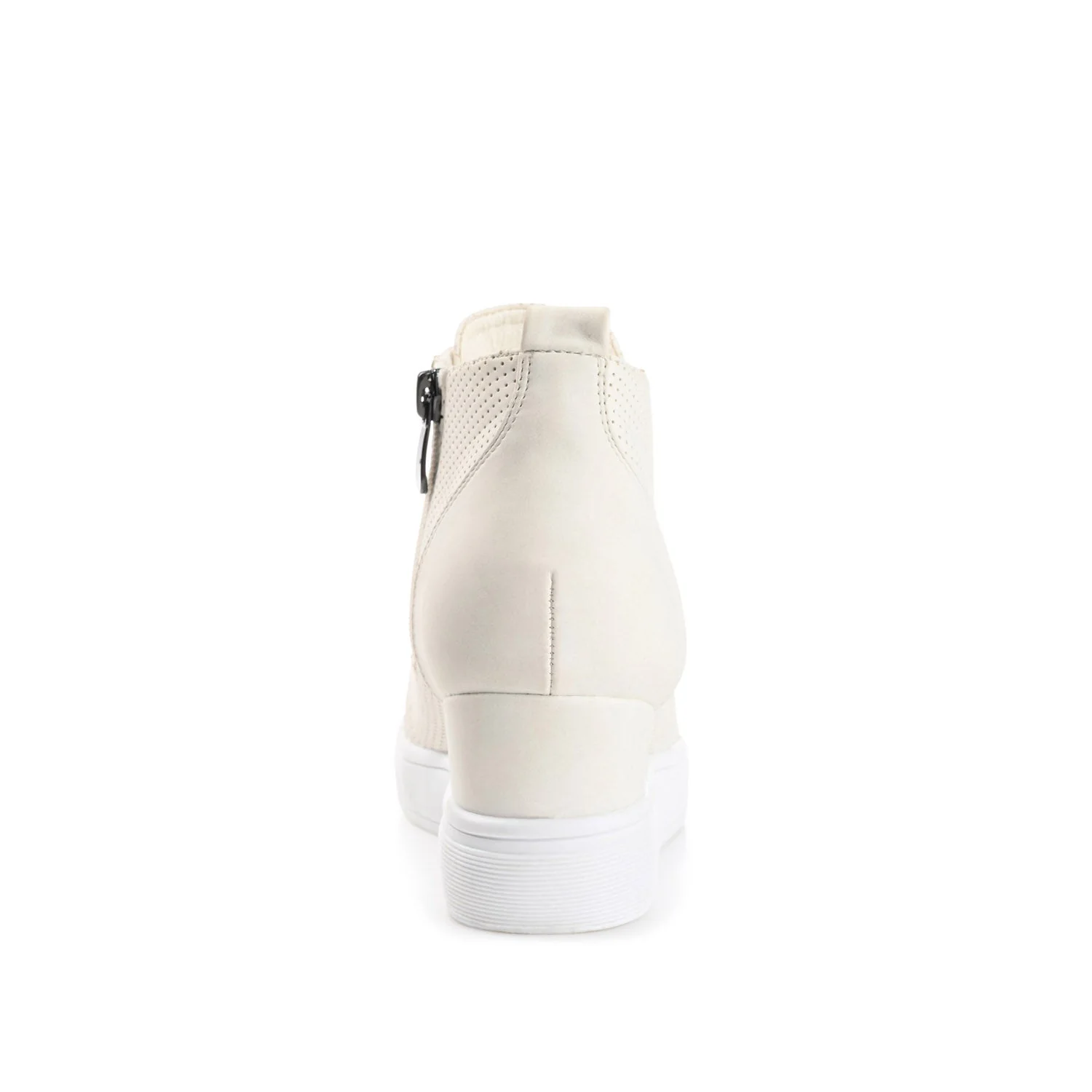 CLARA WEDGE SNEAKERS IN VEGAN LEATHER - Bone PU - Image 7