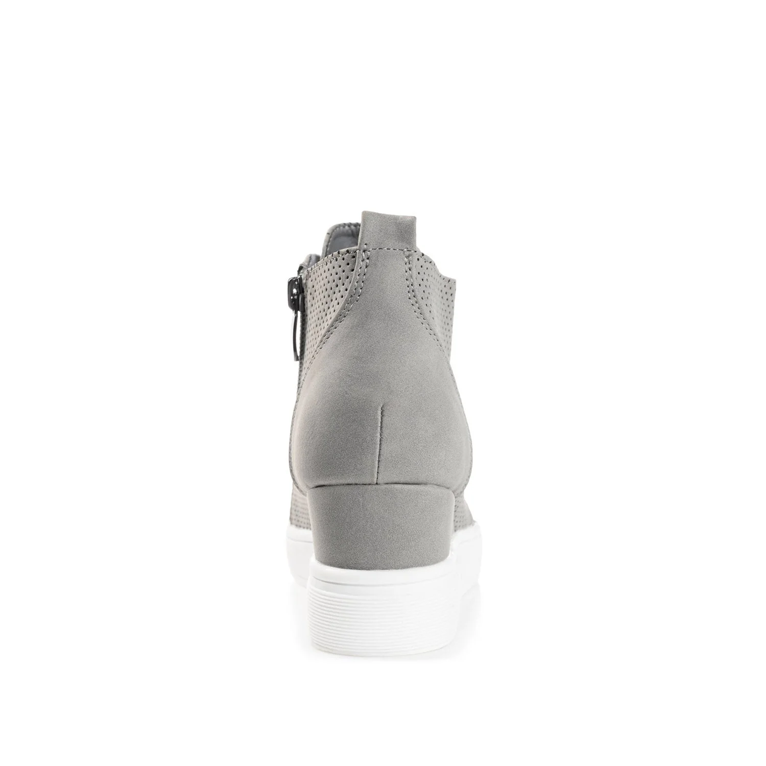 CLARA WEDGE SNEAKERS IN VEGAN LEATHER - Grey PU - Image 7