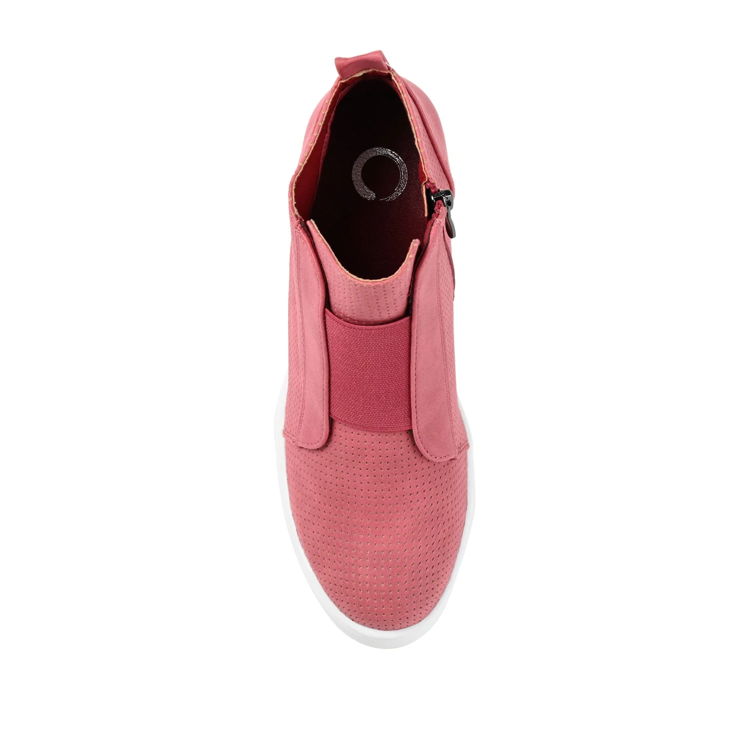CLARA WEDGE SNEAKERS IN VEGAN LEATHER - Pink PU - Image 6