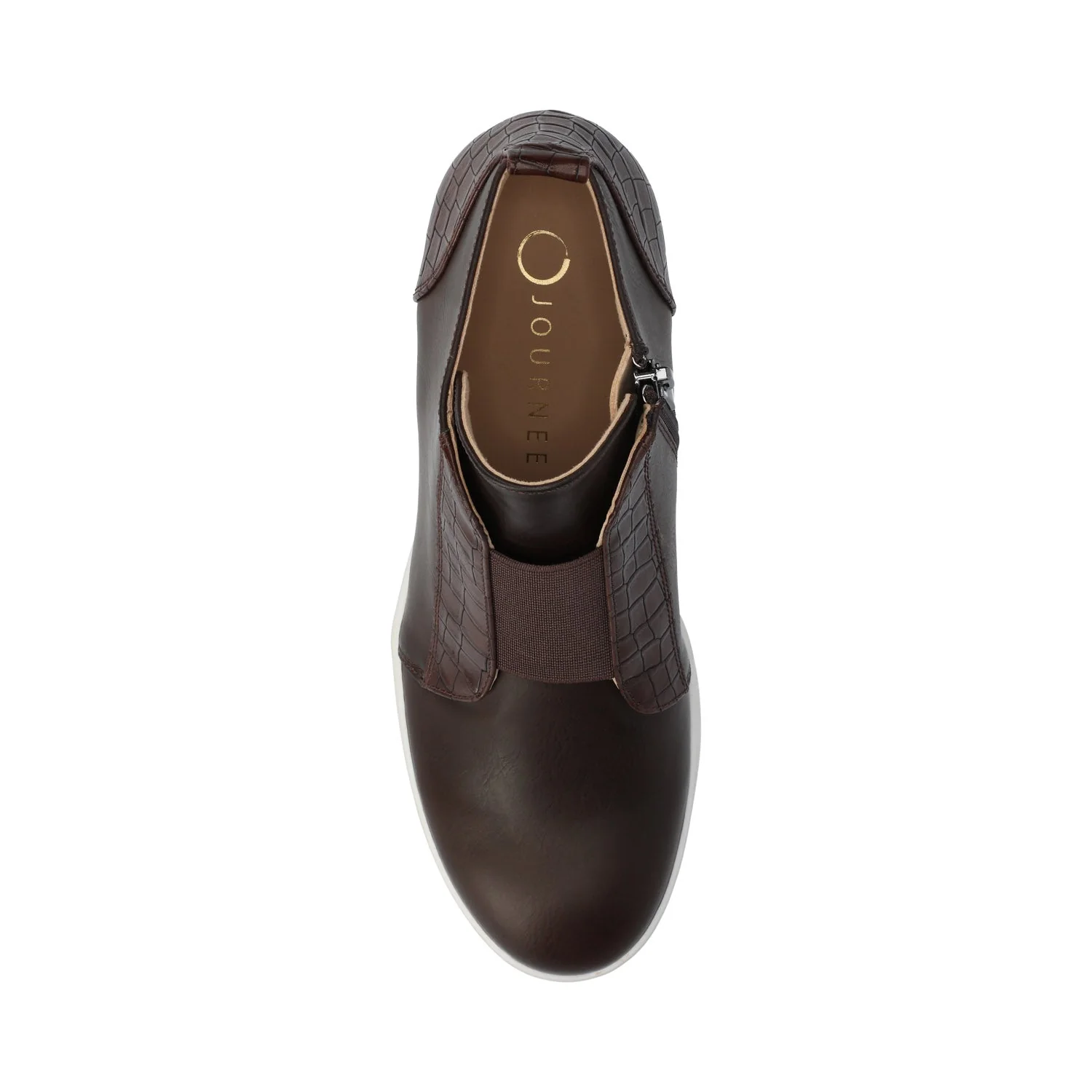 CLARA WEDGE SNEAKERS IN STATEMENT IN WIDE - Chocolate - Image 4