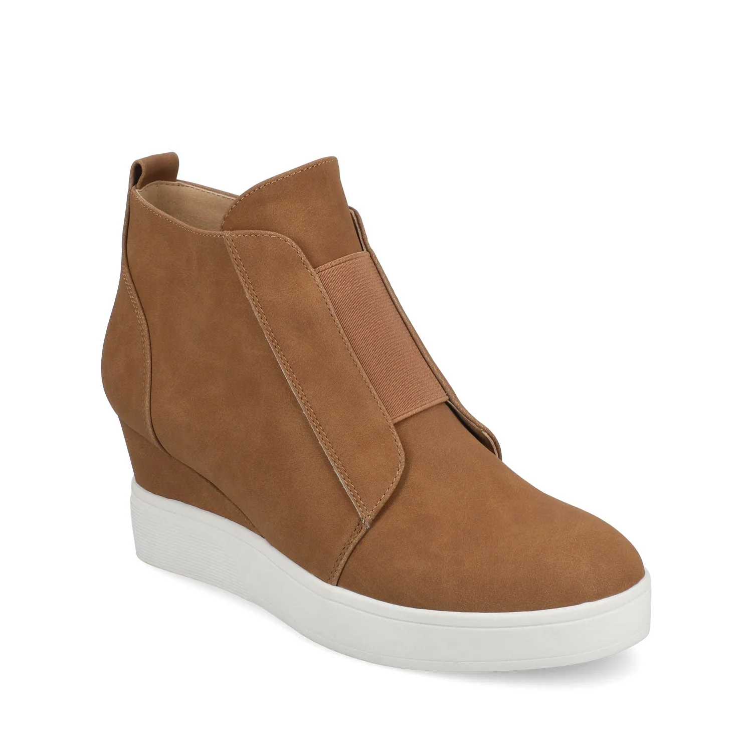 CLARA WEDGE SNEAKERS IN STATEMENT IN WIDE - Tan - Image 2