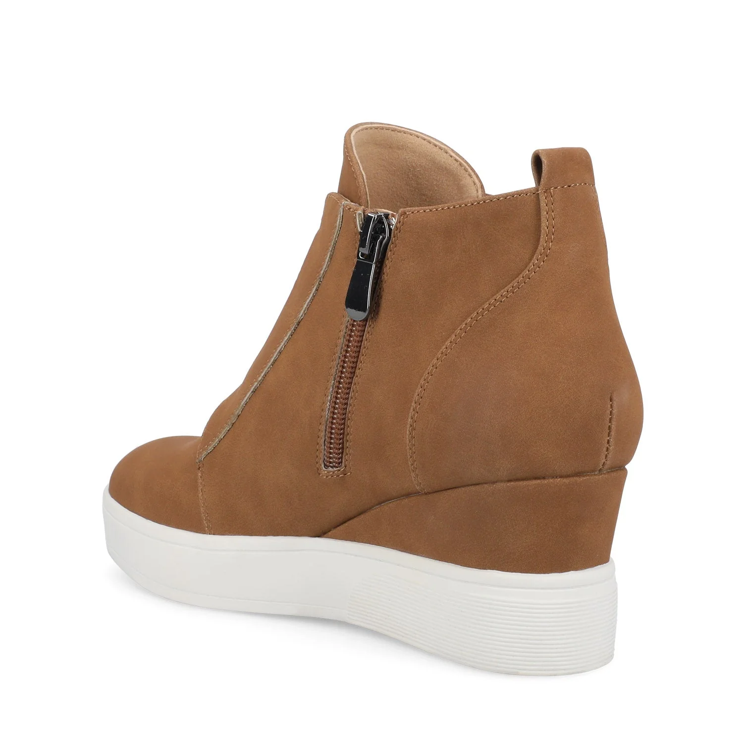 CLARA WEDGE SNEAKERS IN STATEMENT IN WIDE - Tan - Image 3