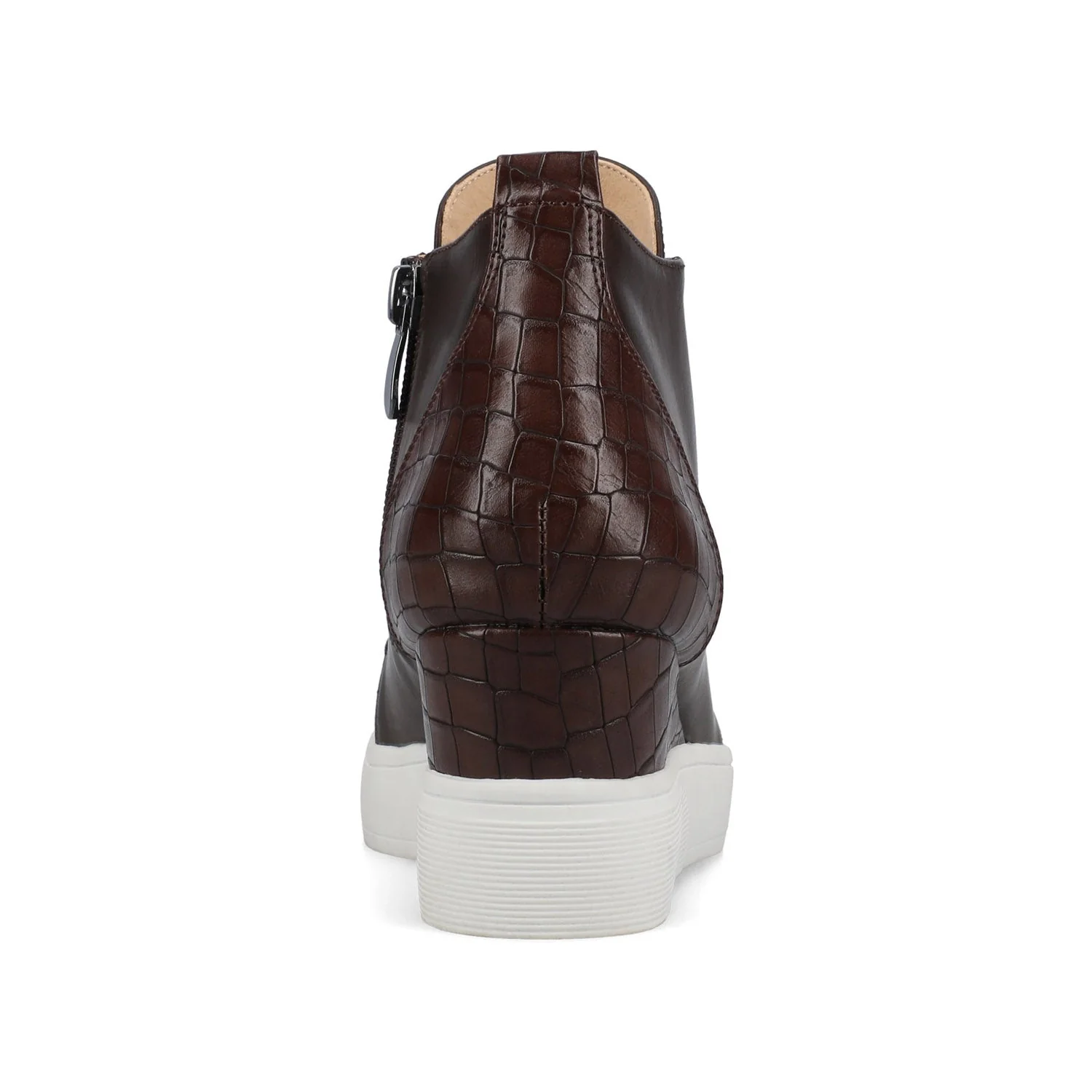 CLARA WEDGE SNEAKERS IN STATEMENT - Chocolate - Image 6