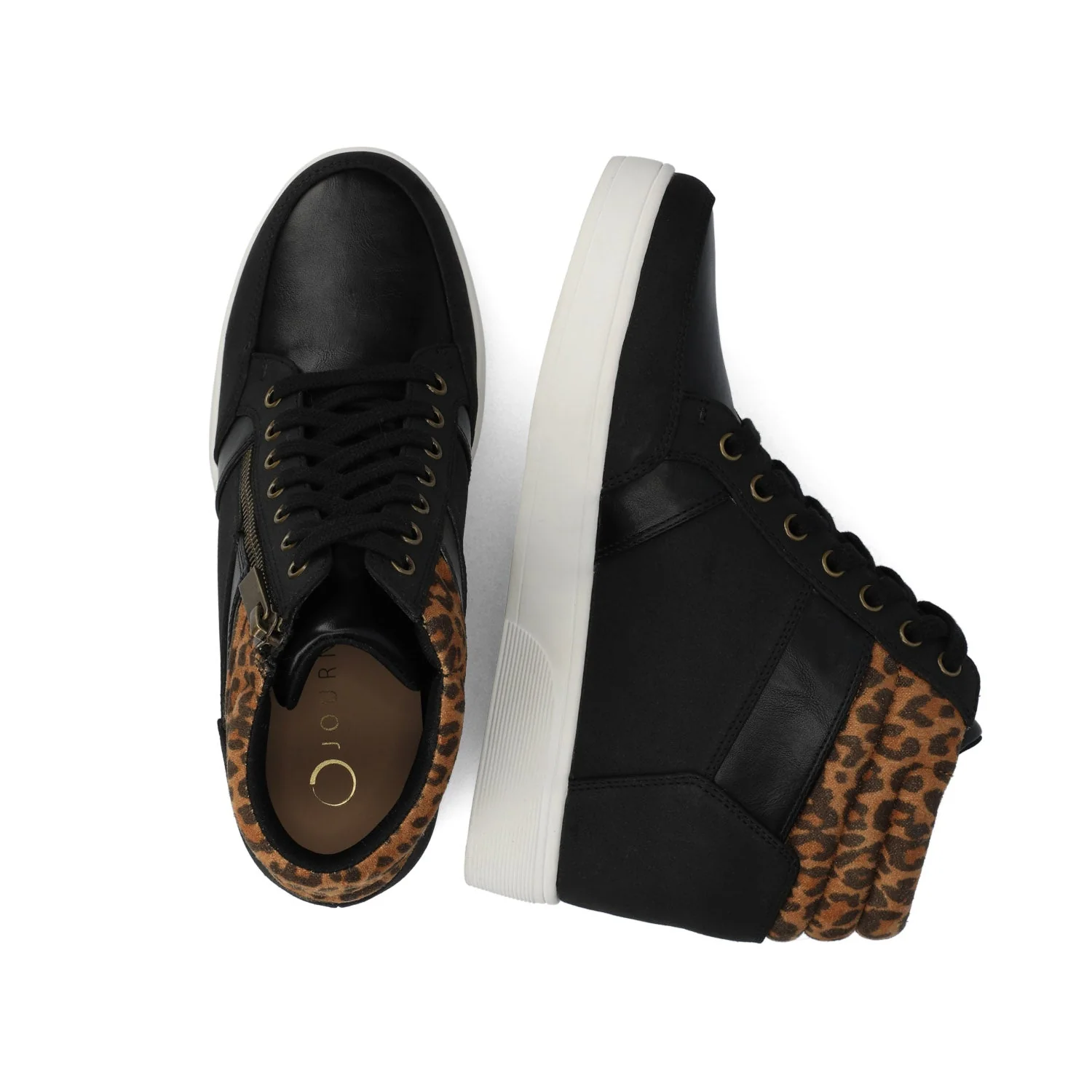 CLARITY HIGH TOP WEDGE SNEAKER - Leopard - Image 3