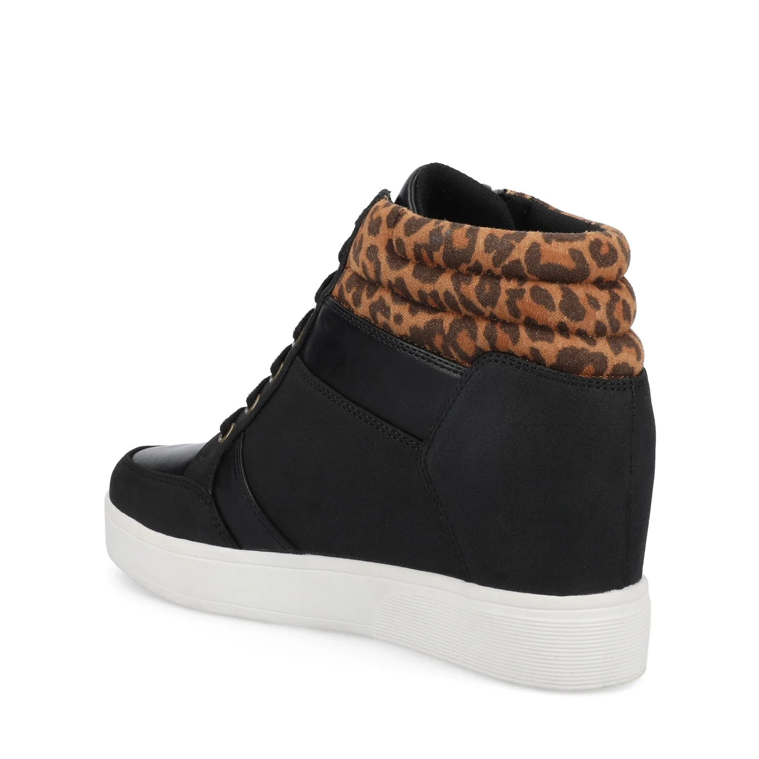 CLARITY HIGH TOP WEDGE SNEAKER - Leopard - Image 4