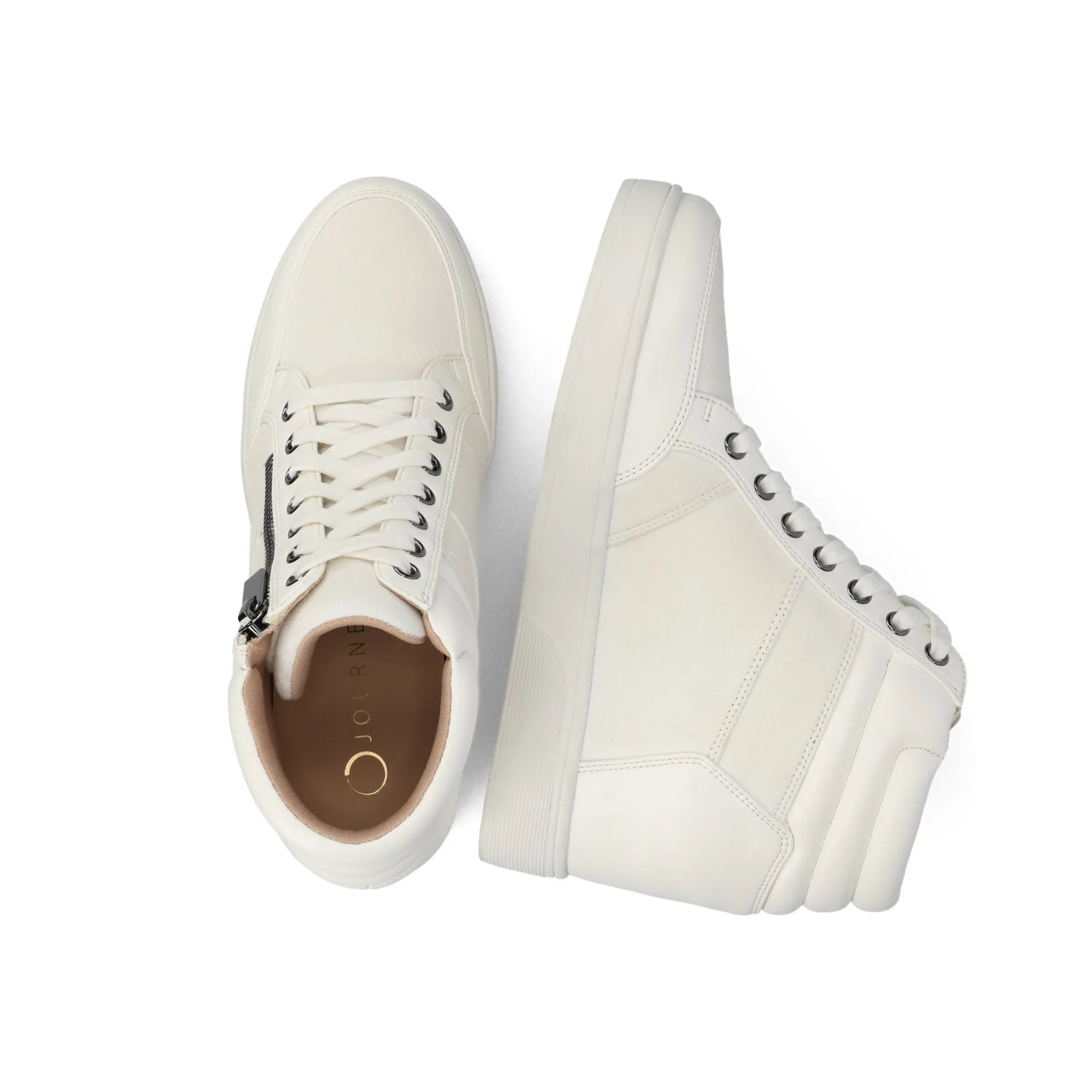 CLARITY HIGH TOP WEDGE SNEAKER - White - Image 3