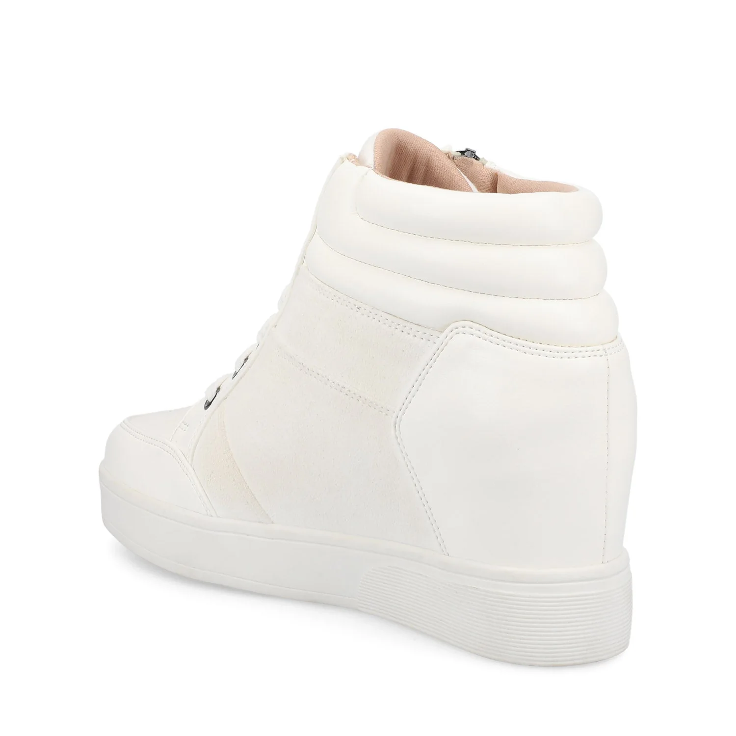 CLARITY HIGH TOP WEDGE SNEAKER - White - Image 4