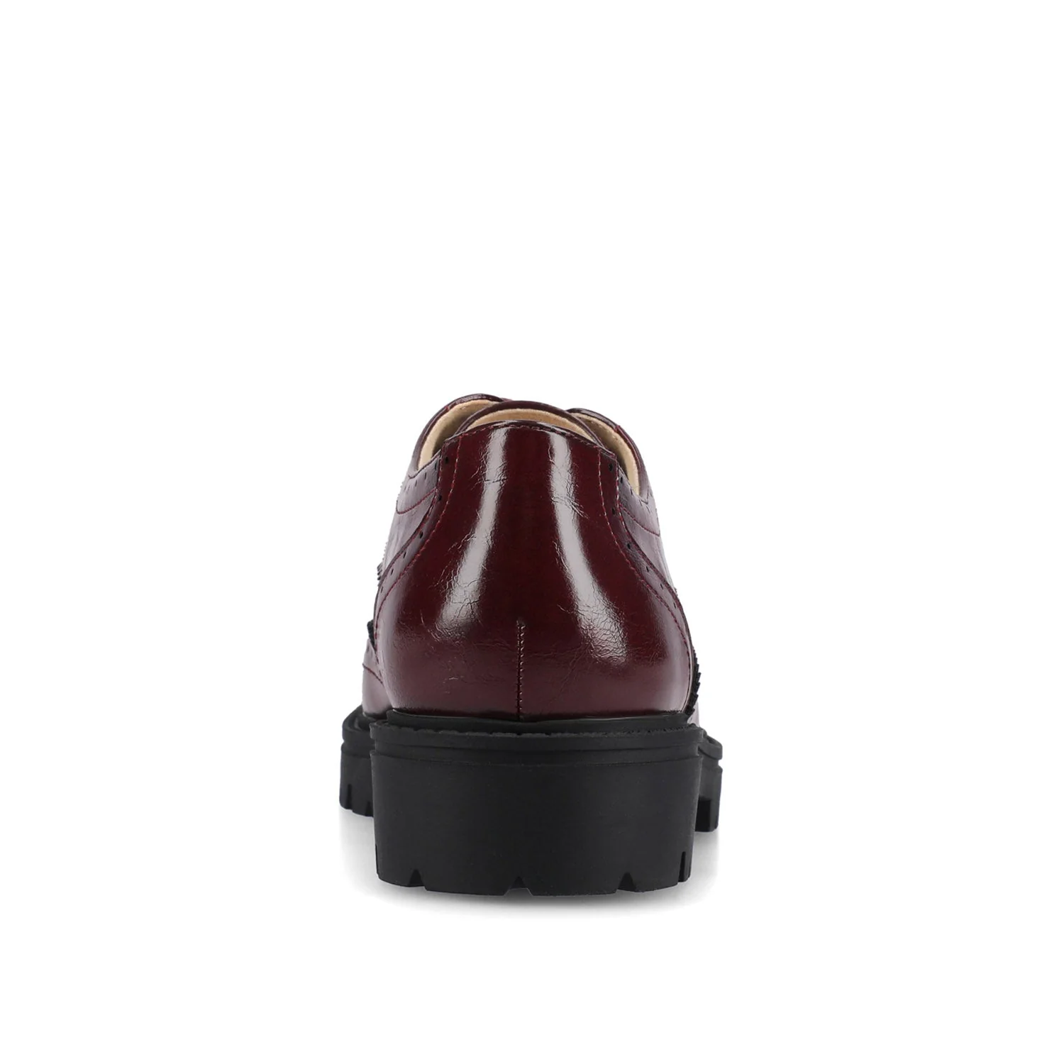 CLAUDIYA OXFORD VEGAN LEATHER LOAFER IN WIDE - Oxblood - Image 6