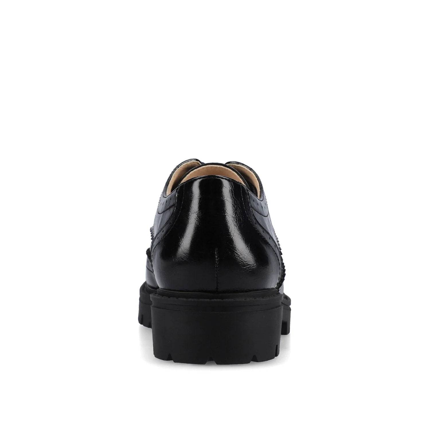 CLAUDIYA OXFORD LOAFER IN VEGAN LEATHER - Black Patent - Image 6