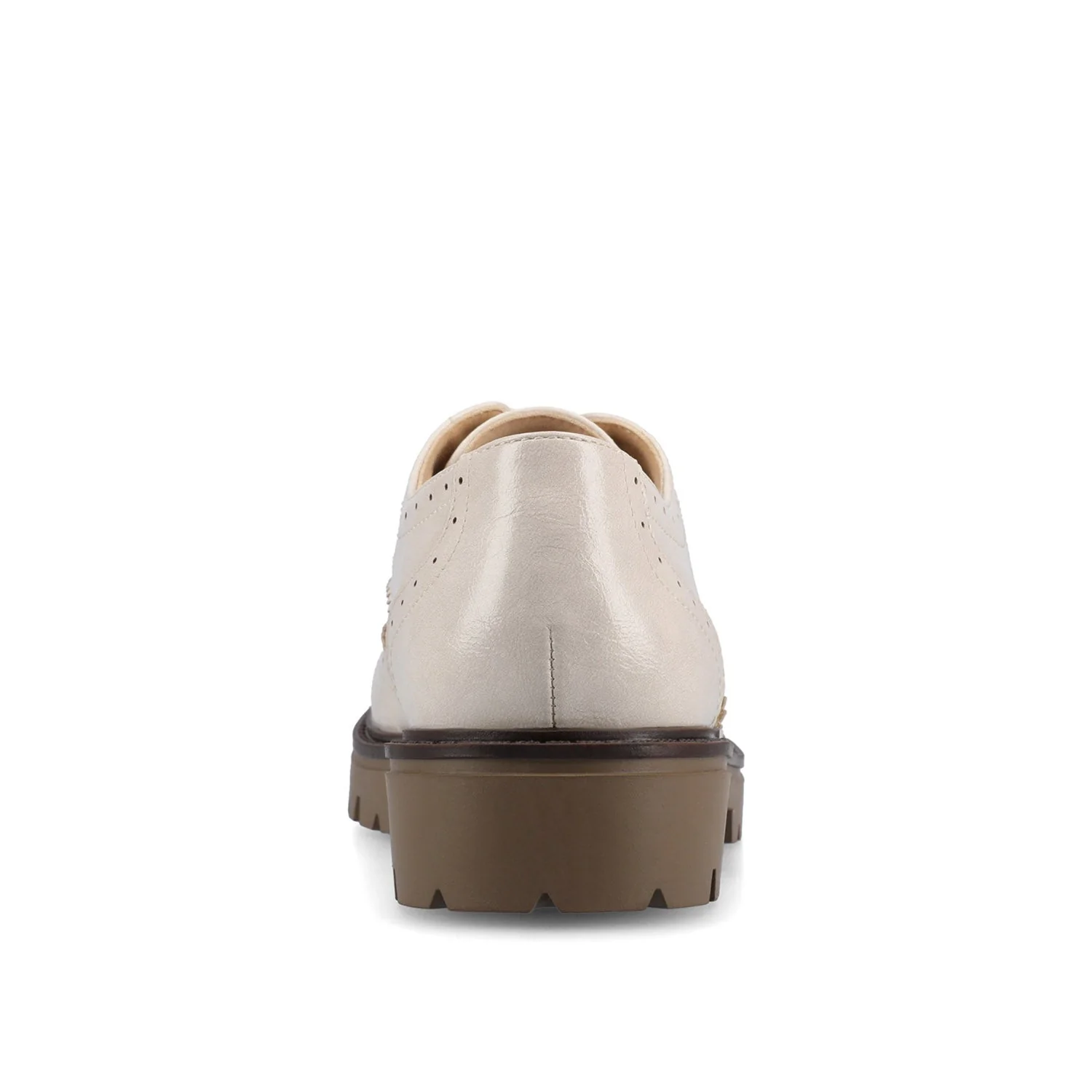 CLAUDIYA OXFORD LOAFER IN VEGAN LEATHER - Bone Patent - Image 6