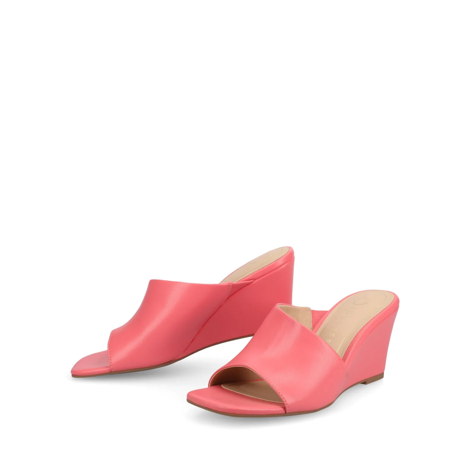 CLEMENTINE WEDGE SANDALS - Coral - Image 2