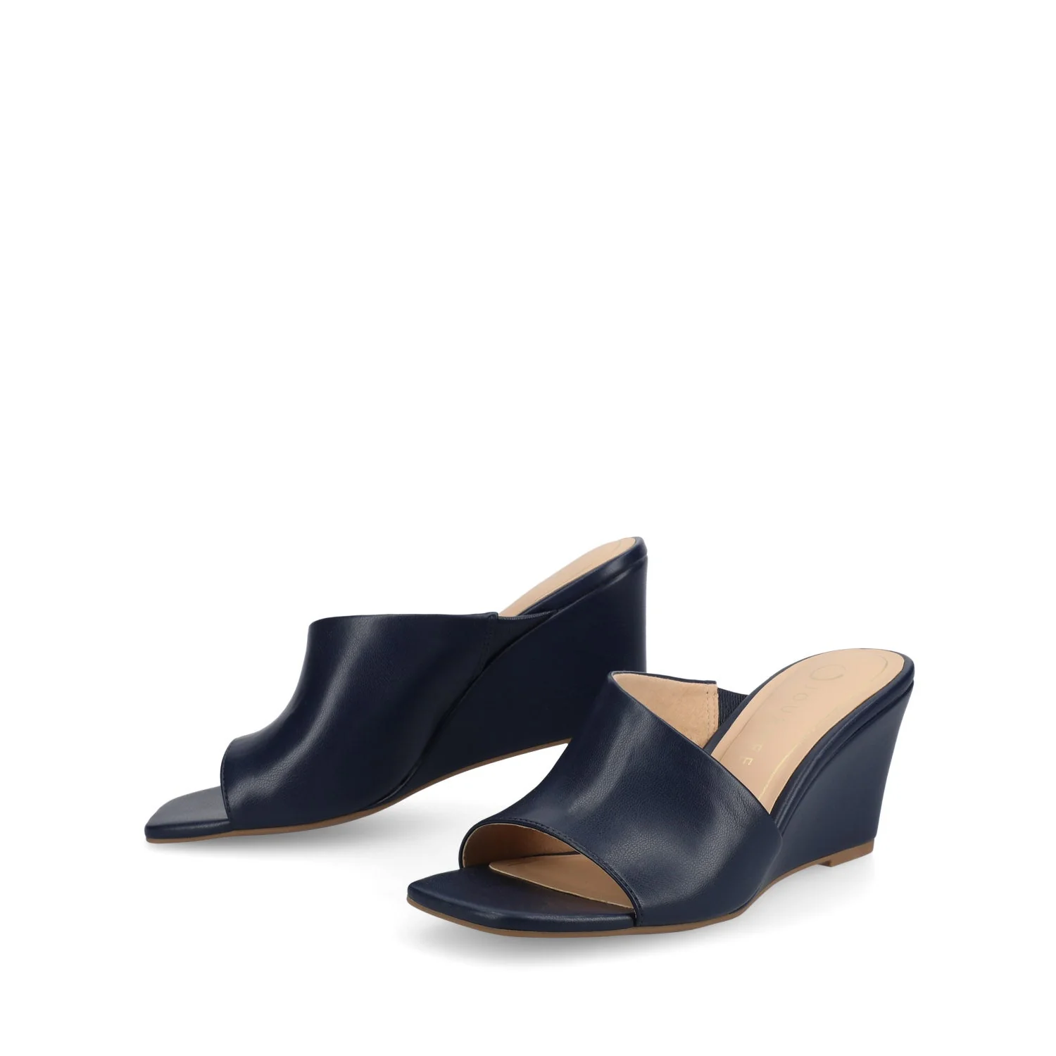CLEMENTINE WEDGE SANDALS - Navy Nubuck - Image 2