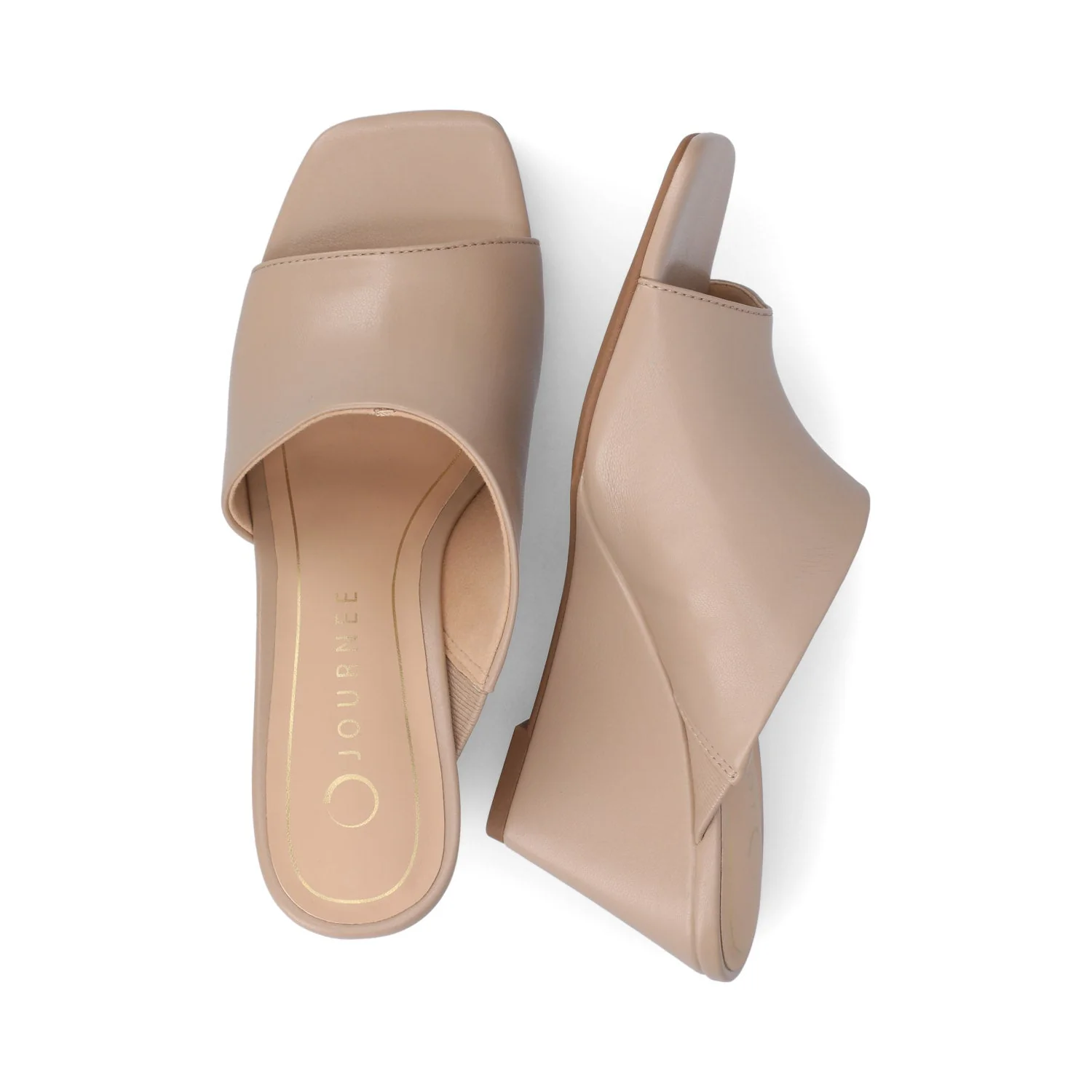 CLEMENTINE WEDGE SANDALS - Taupe - Image 3
