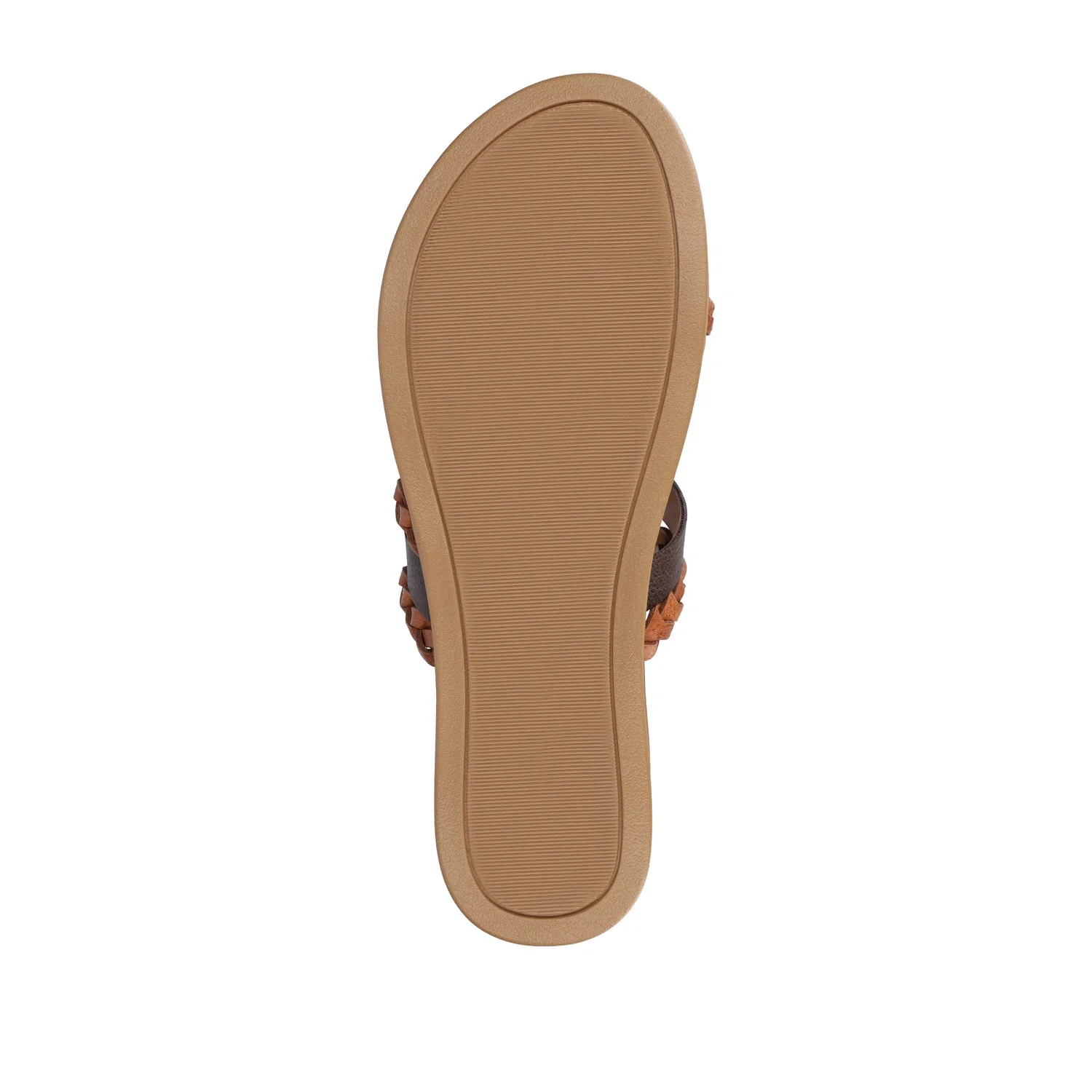COLETTE SLIDE SANDALS IN VEGAN LEATHER - Cognac - Image 8