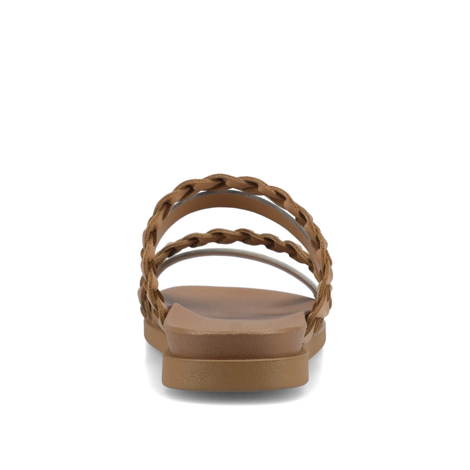 COLETTE SLIDE SANDALS IN VEGAN LEATHER - Silver - Image 7
