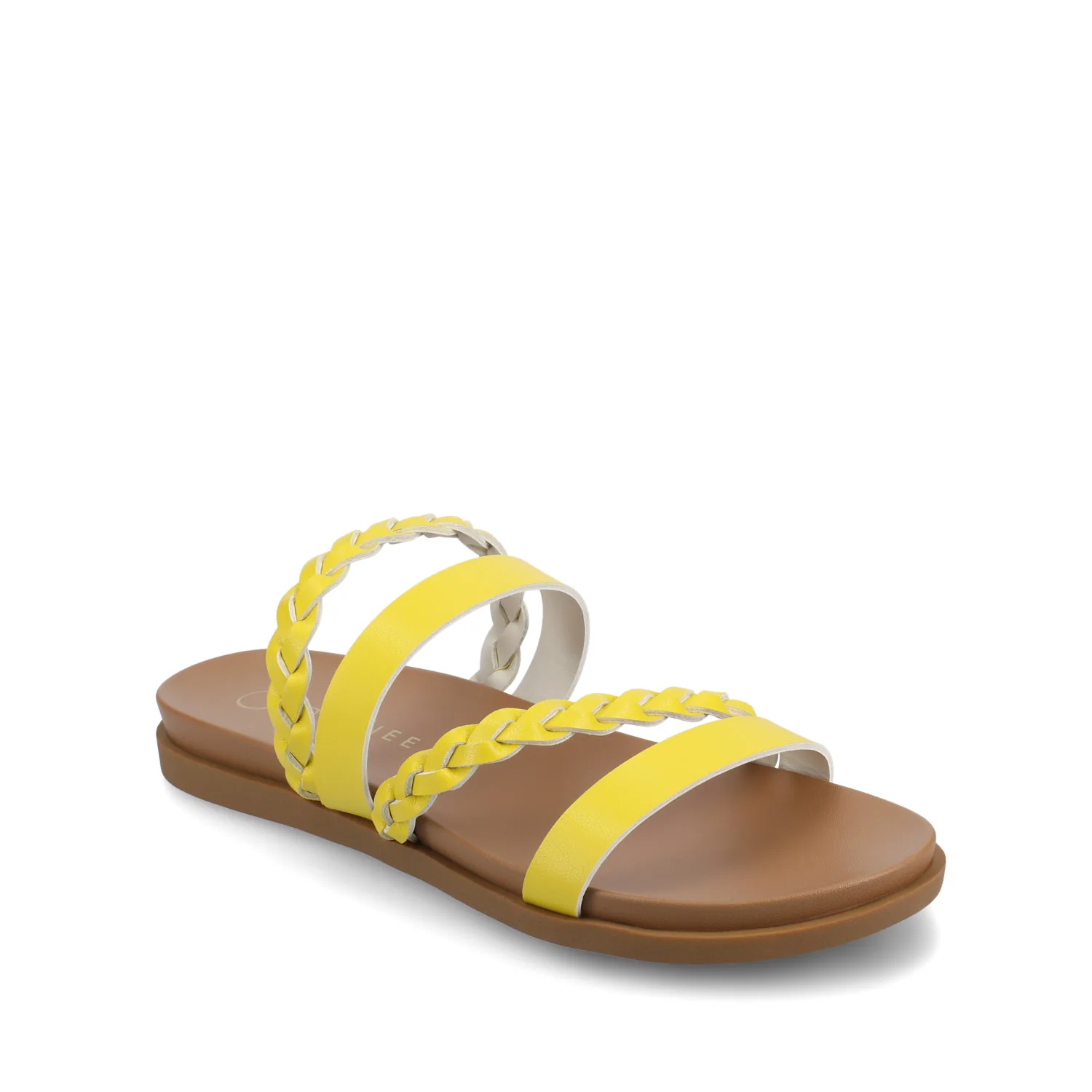 COLETTE SLIDE SANDALS IN VEGAN LEATHER - Mango - Image 2