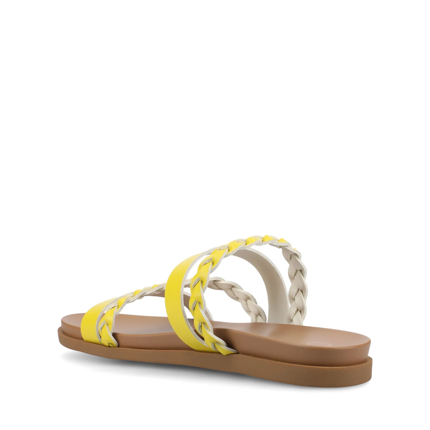 COLETTE SLIDE SANDALS IN VEGAN LEATHER - Mango - Image 3