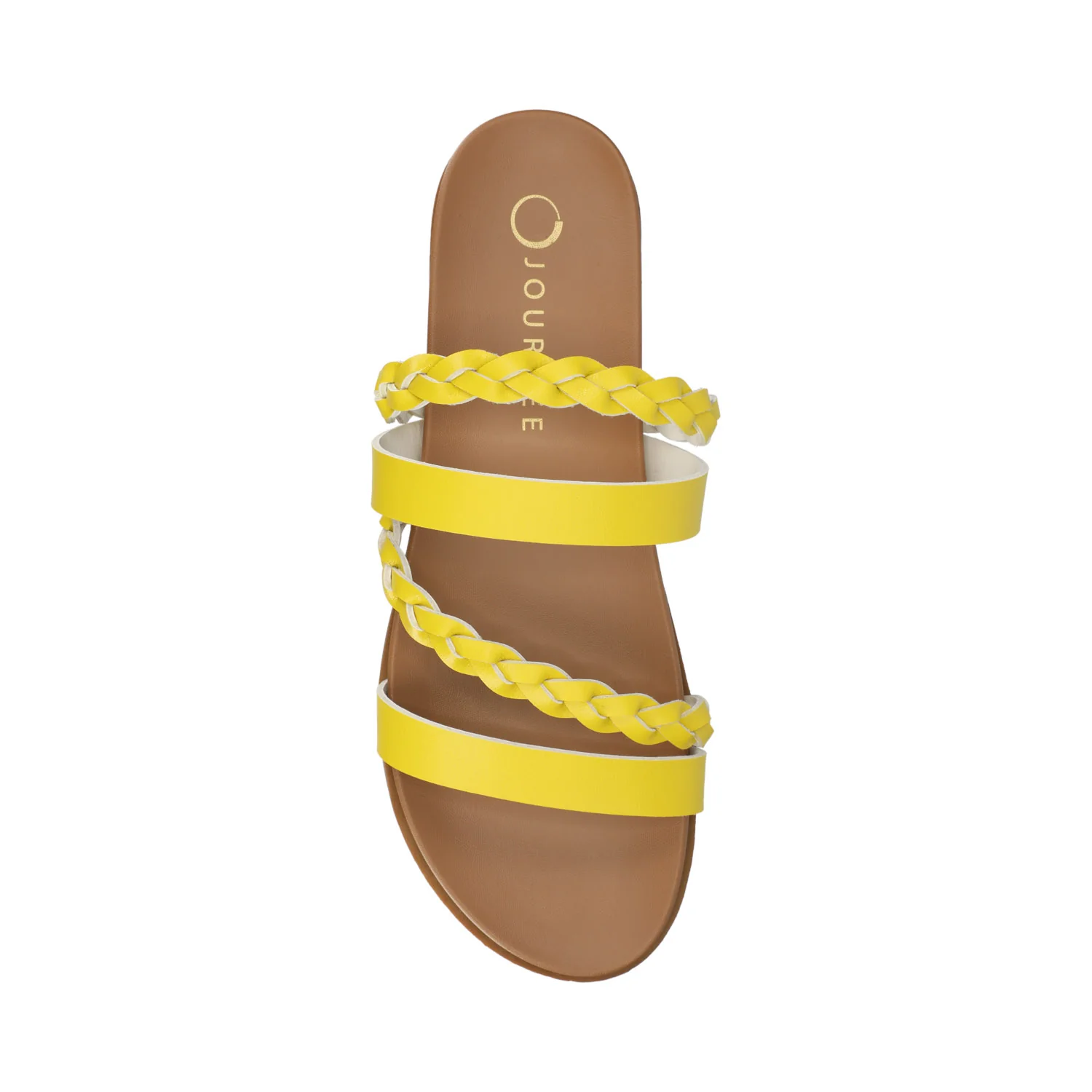 COLETTE SLIDE SANDALS IN VEGAN LEATHER - Mango - Image 4