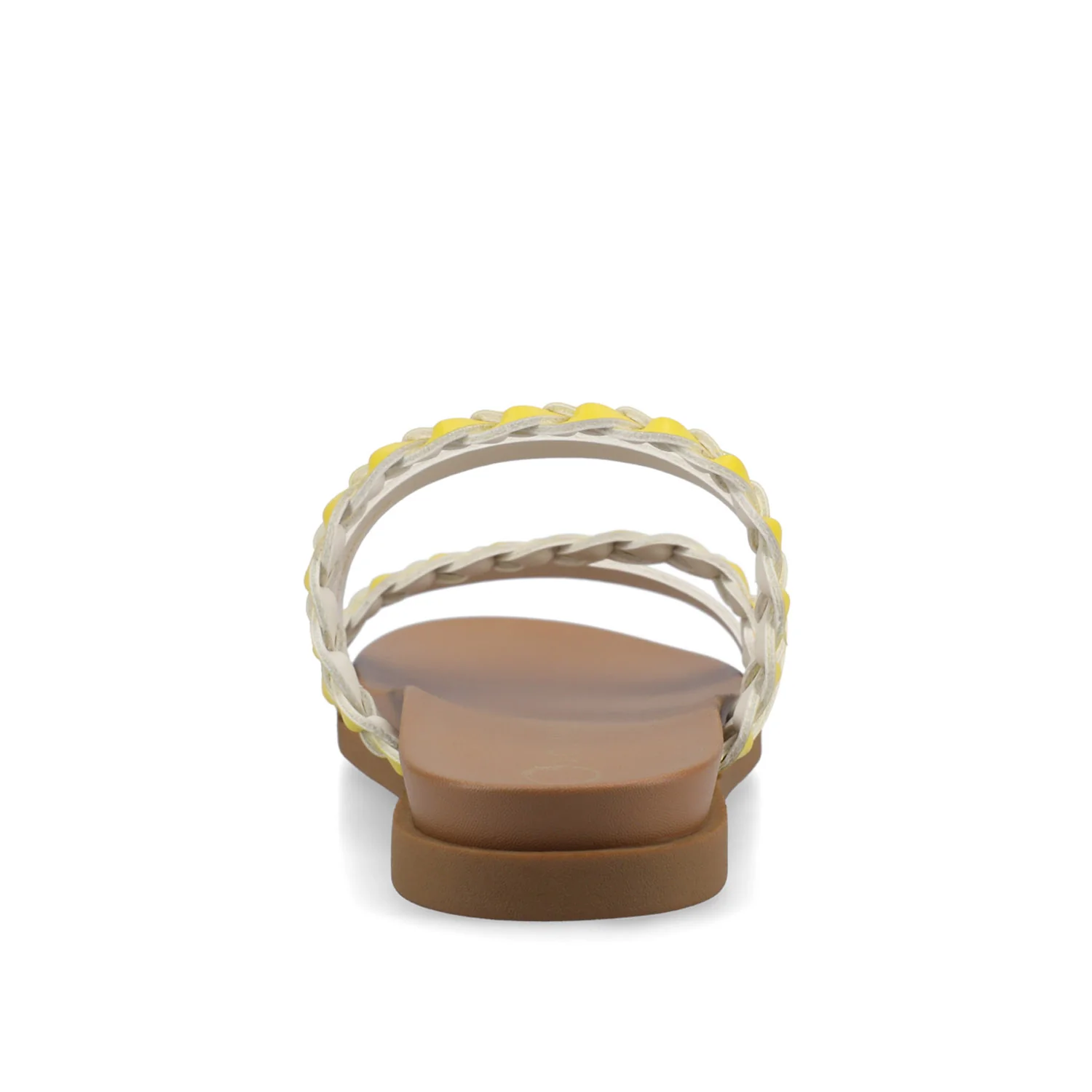 COLETTE SLIDE SANDALS IN VEGAN LEATHER - Mango - Image 6