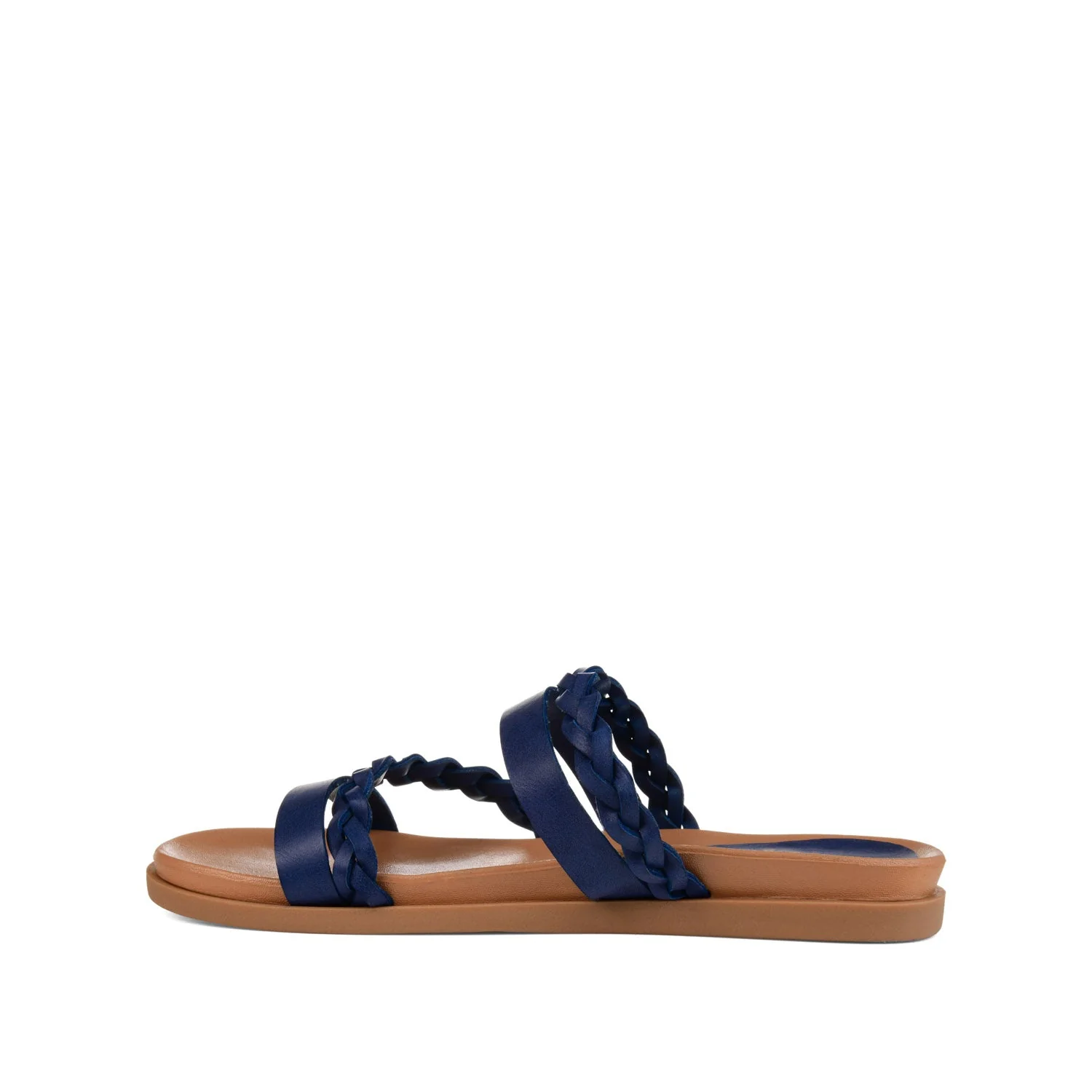 COLETTE SLIDE SANDALS IN WIDE - Blue - Image 3