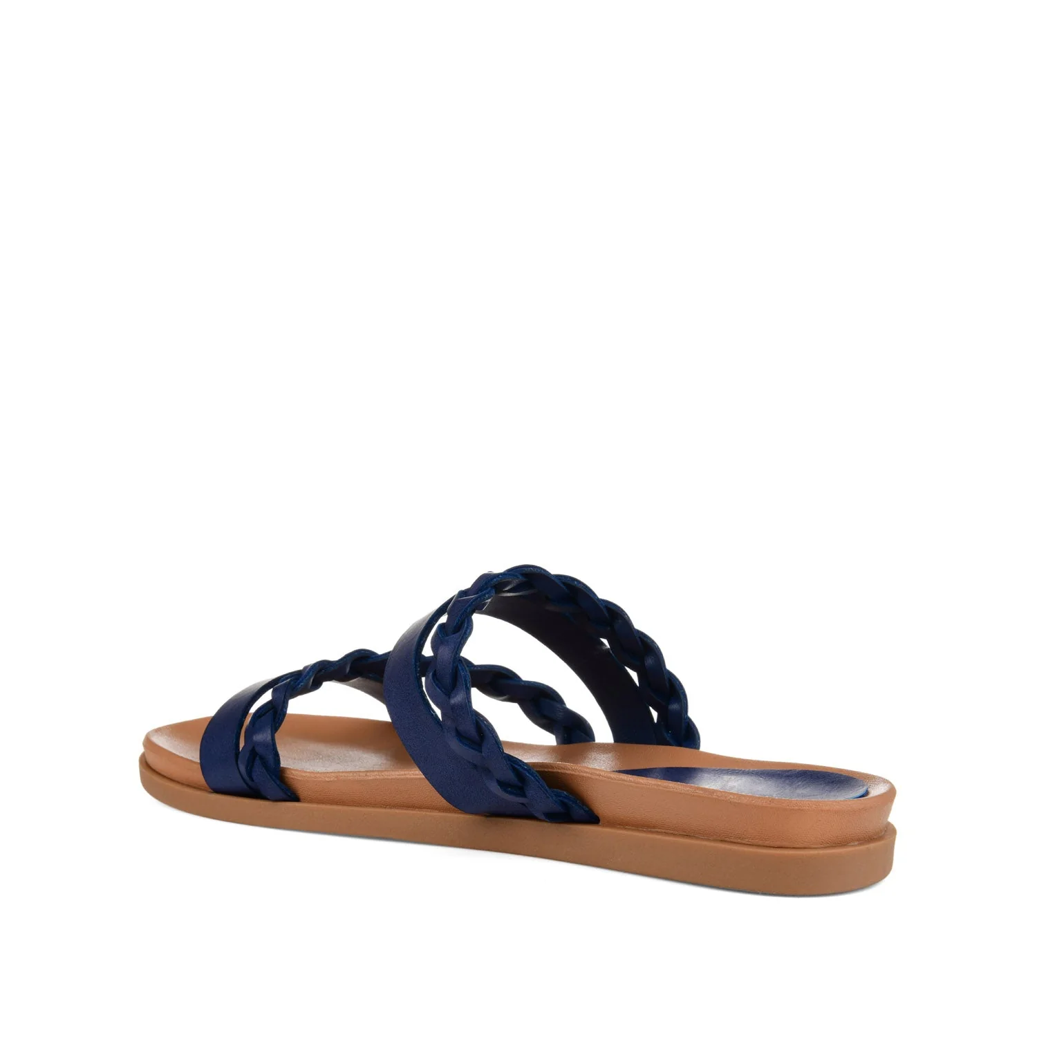 COLETTE SLIDE SANDALS IN WIDE - Blue - Image 4