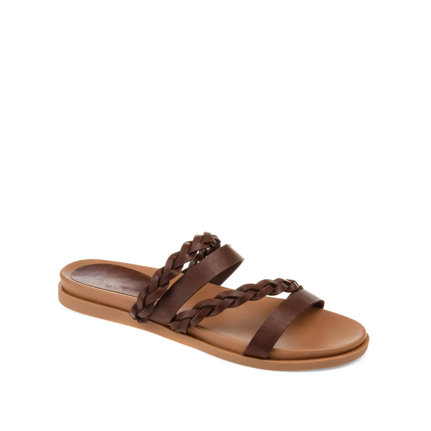 COLETTE SLIDE SANDALS IN WIDE - Brown - Image 2