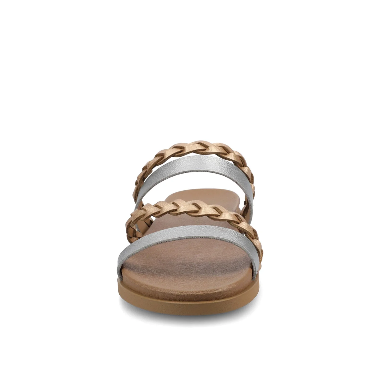 COLETTE SLIDE SANDALS IN WIDE - Silver - Image 5