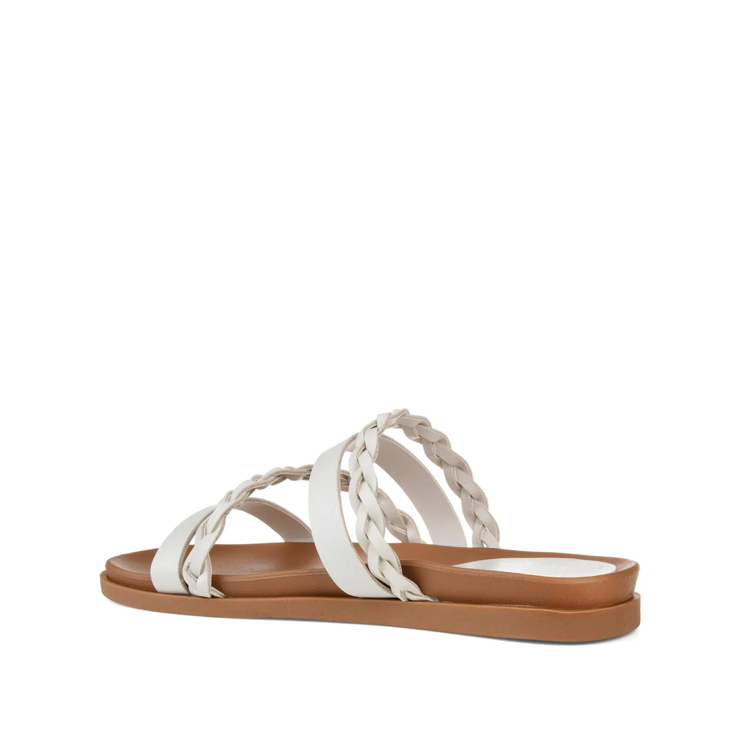 COLETTE SLIDE SANDALS IN WIDE - White - Image 3