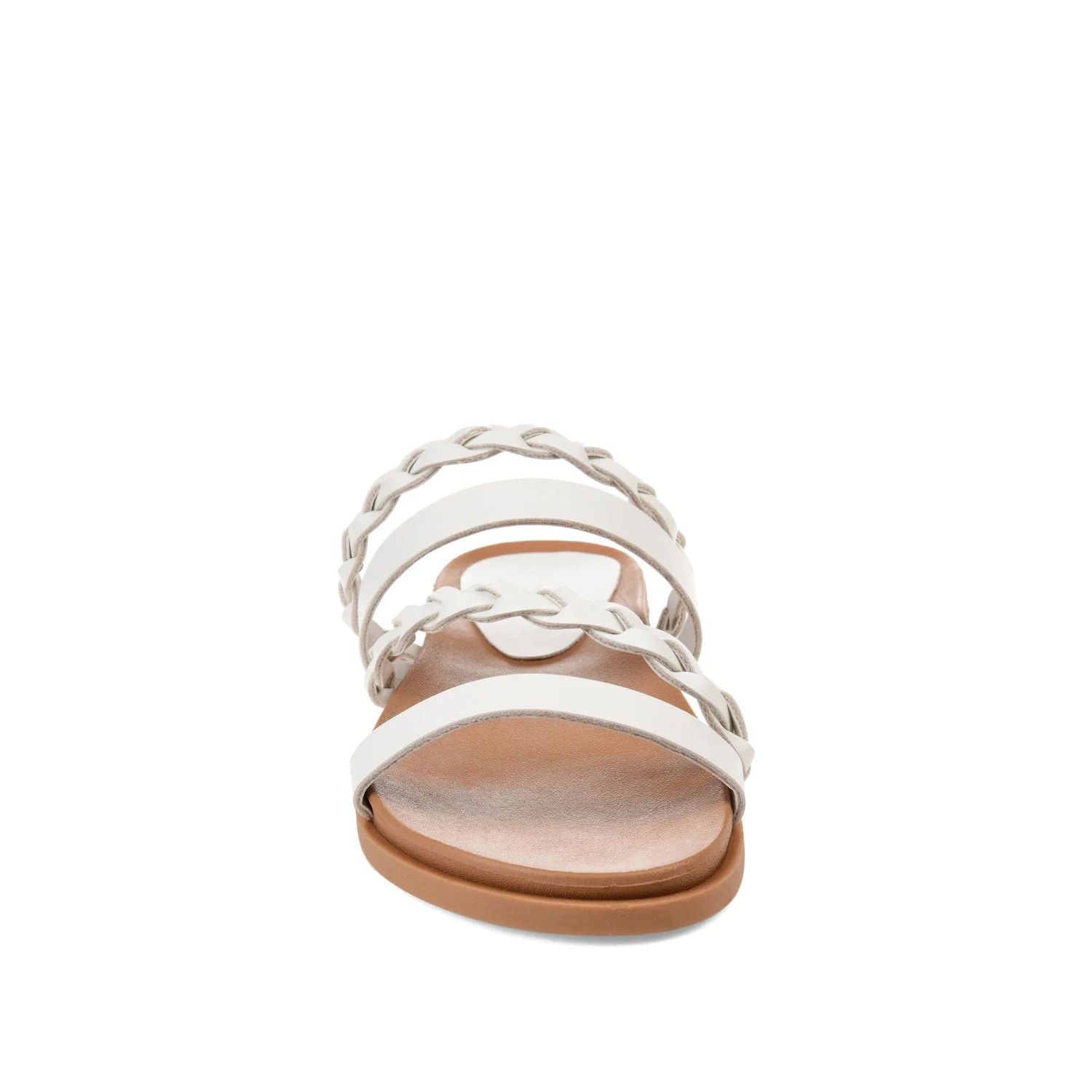 COLETTE SLIDE SANDALS IN VEGAN LEATHER - White - Image 5