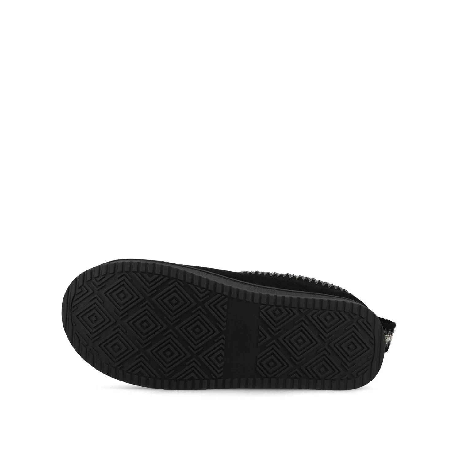 CONNWAY SLIPPERS IN FAUX SUEDE - Black Faux Suede - Image 6