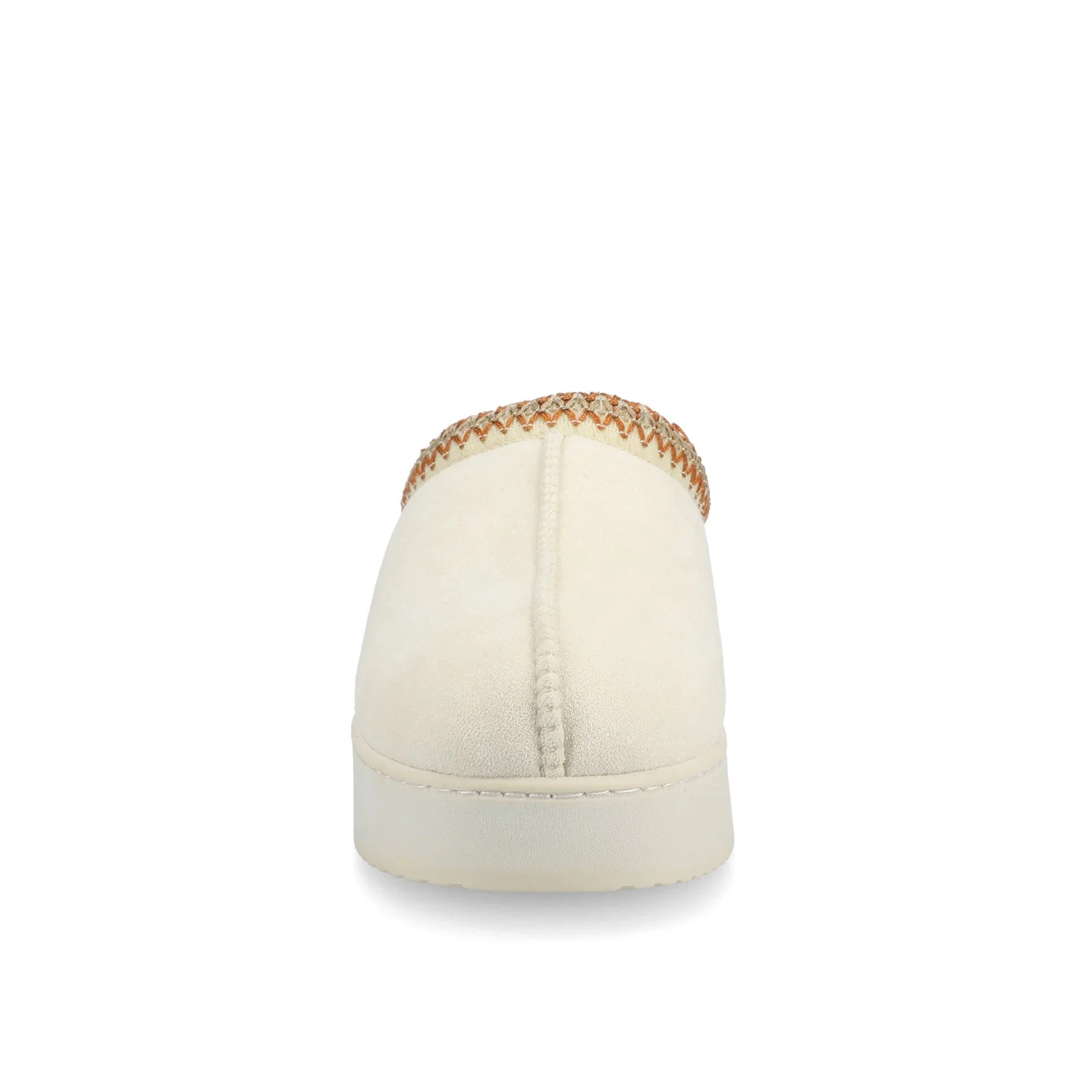 CONNWAY SLIPPERS IN FAUX SUEDE - Cream Faux Suede - Image 5