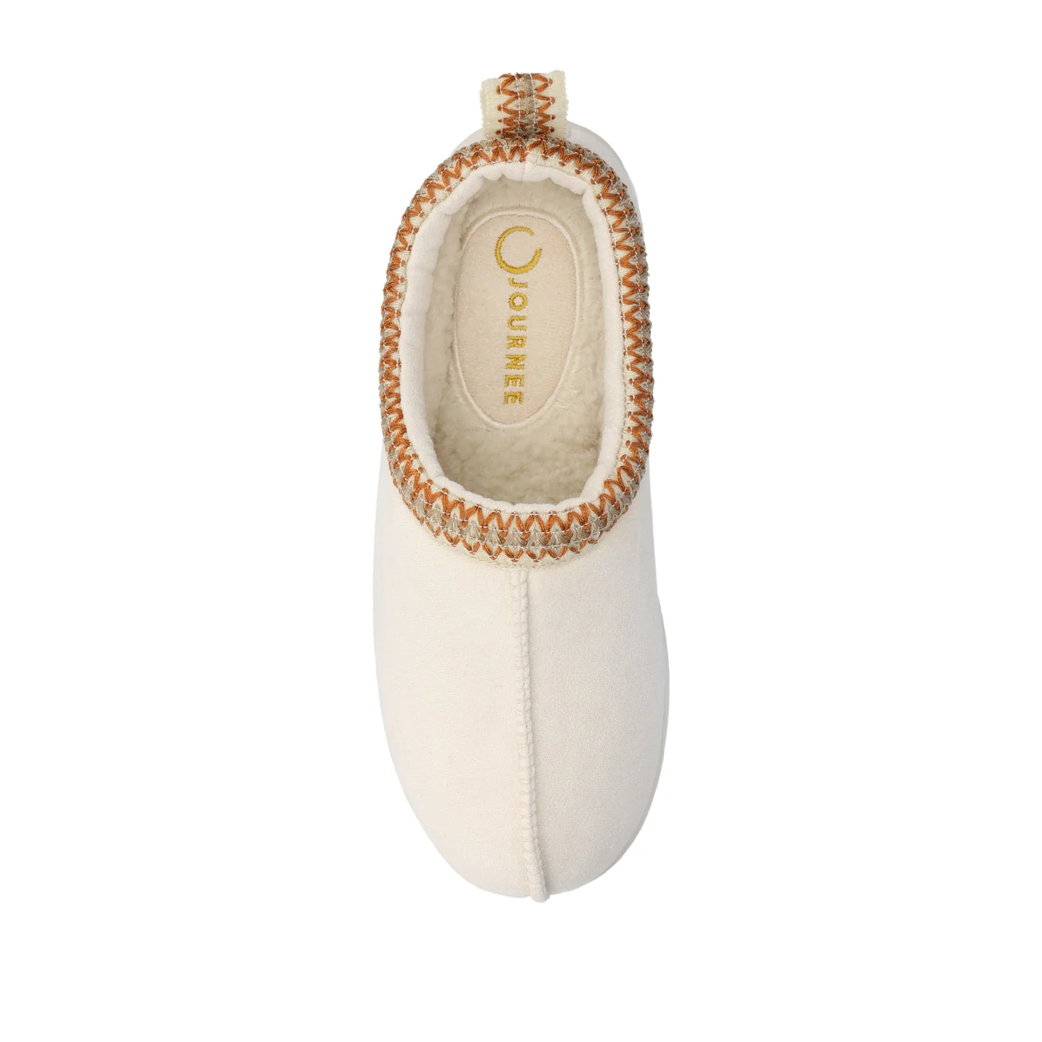 CONNWAY SLIPPERS IN FAUX SUEDE - Cream Faux Suede - Image 6