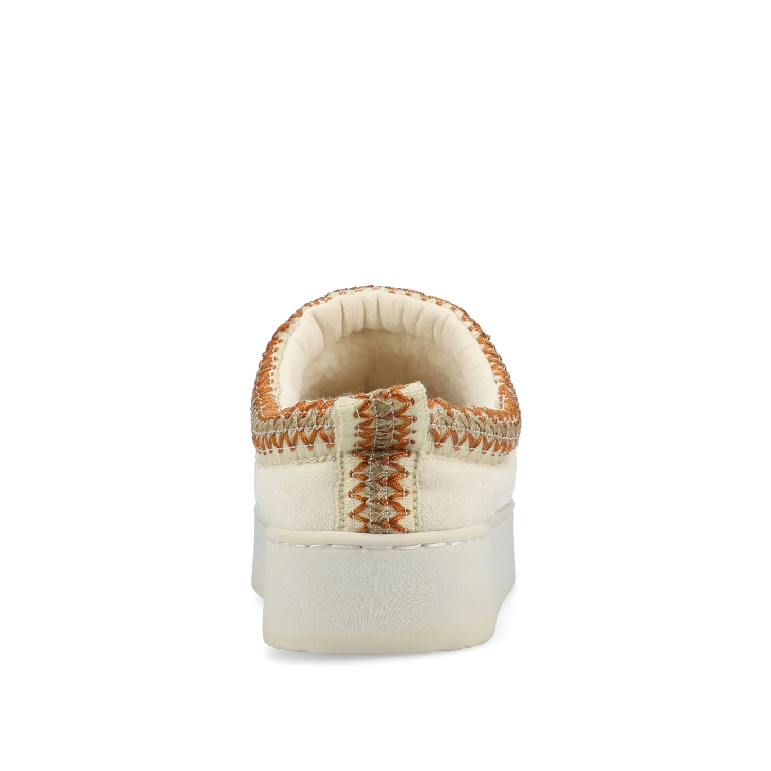 CONNWAY SLIPPERS IN FAUX SUEDE - Cream Faux Suede - Image 7