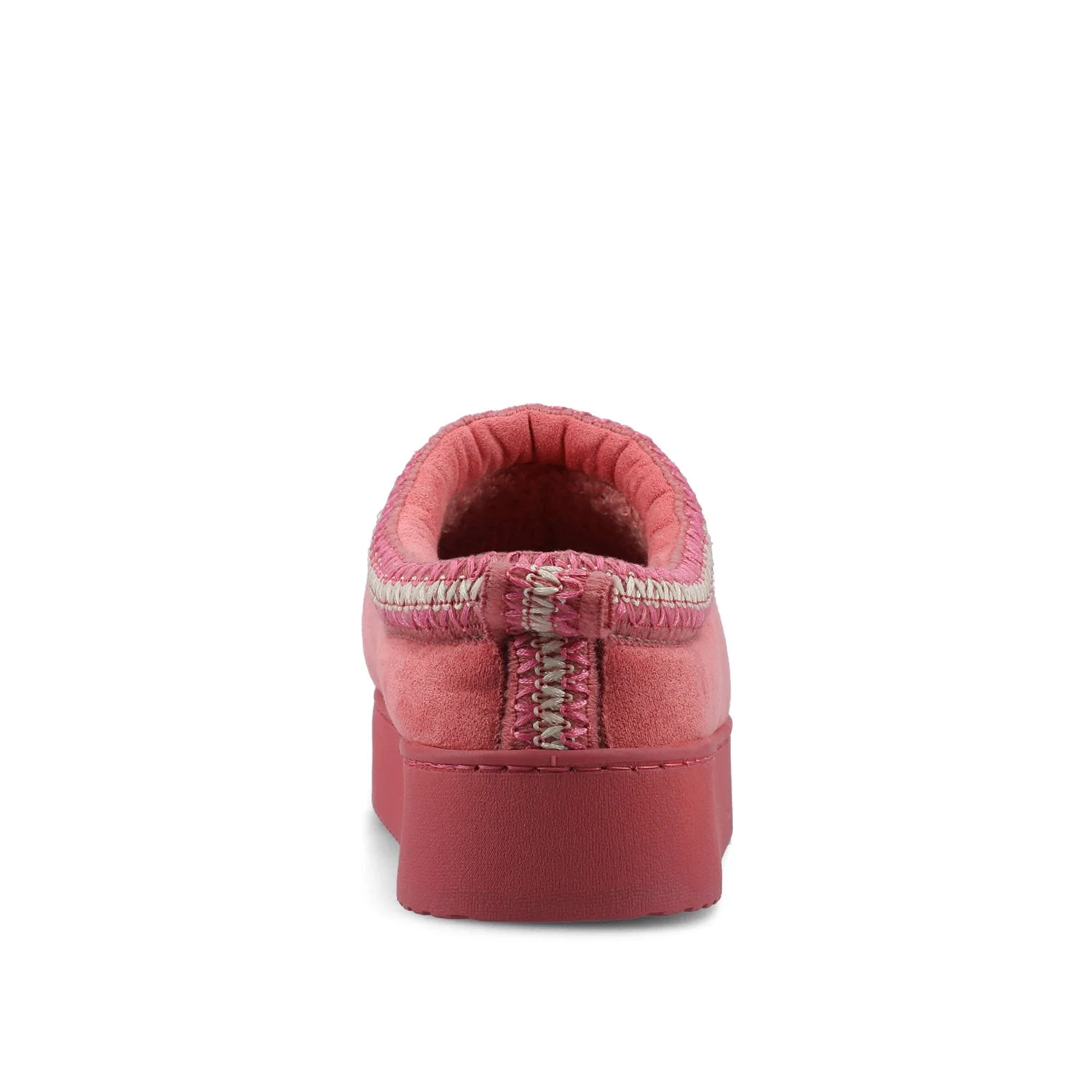 CONNWAY SLIPPERS IN FAUX SUEDE - Hot Pink Faux Suede - Image 6