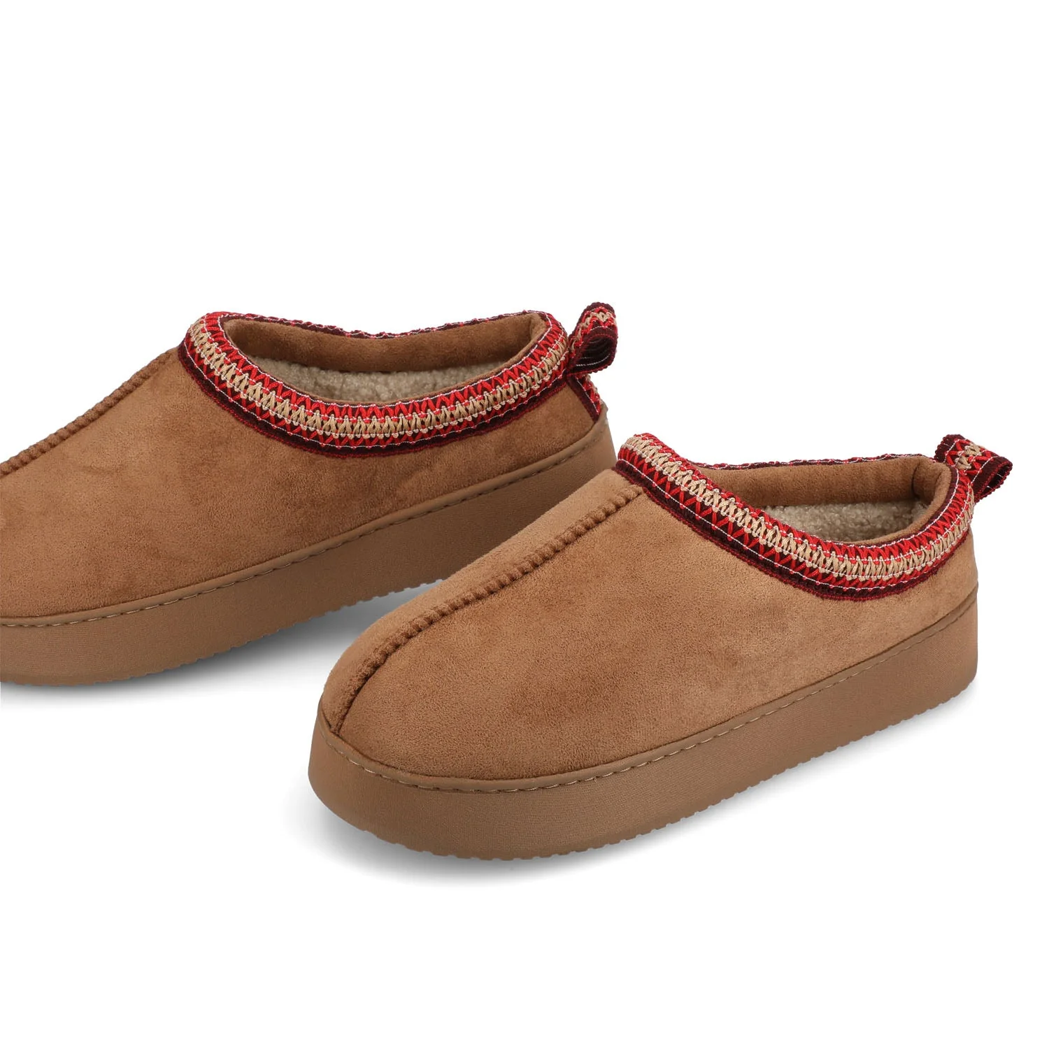 CONNWAY SLIPPERS IN FAUX SUEDE - Tan Faux Suede - Image 3